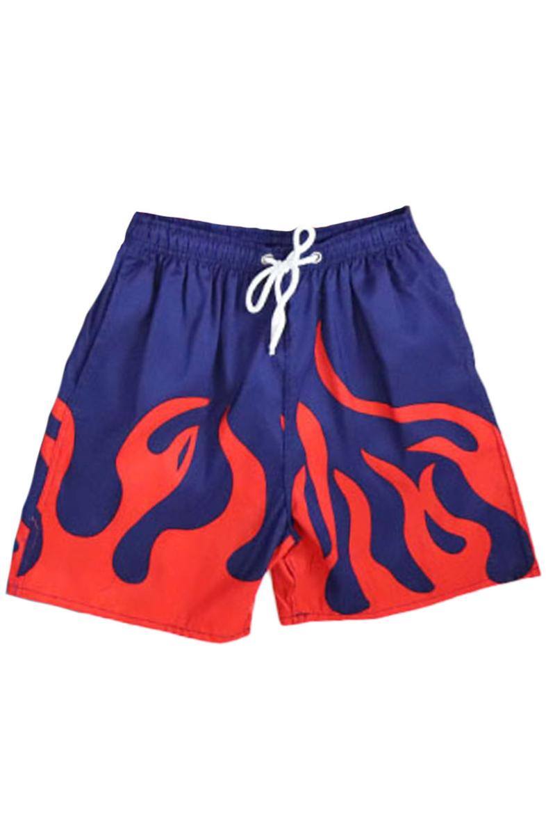 Großhändler Very Zen - Strandshorts mit Flammenmuster