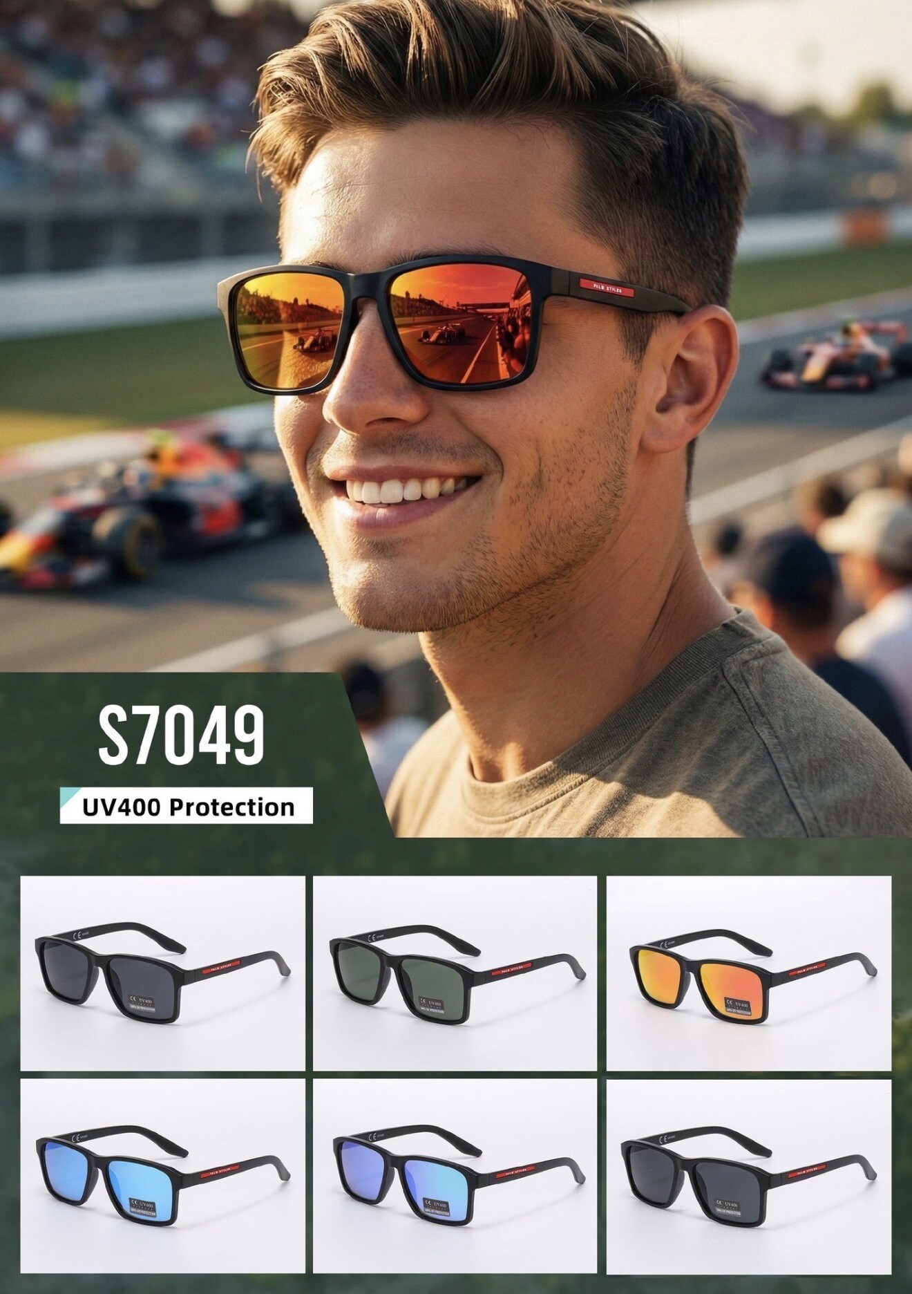 Großhändler Victoria EL - Quadratische Herrenbrille | Leicht und langlebig
