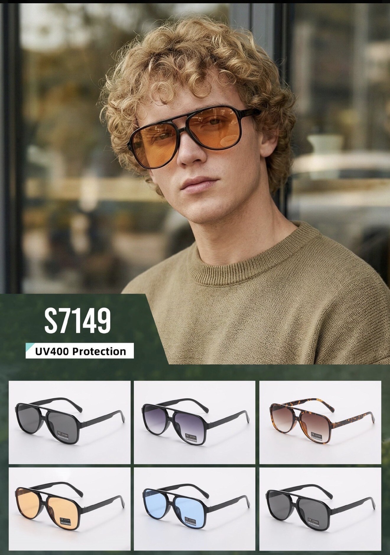 Grossista Victoria EL - Novità: questi occhiali da sole S7149 sono ultra trendy e versatili!