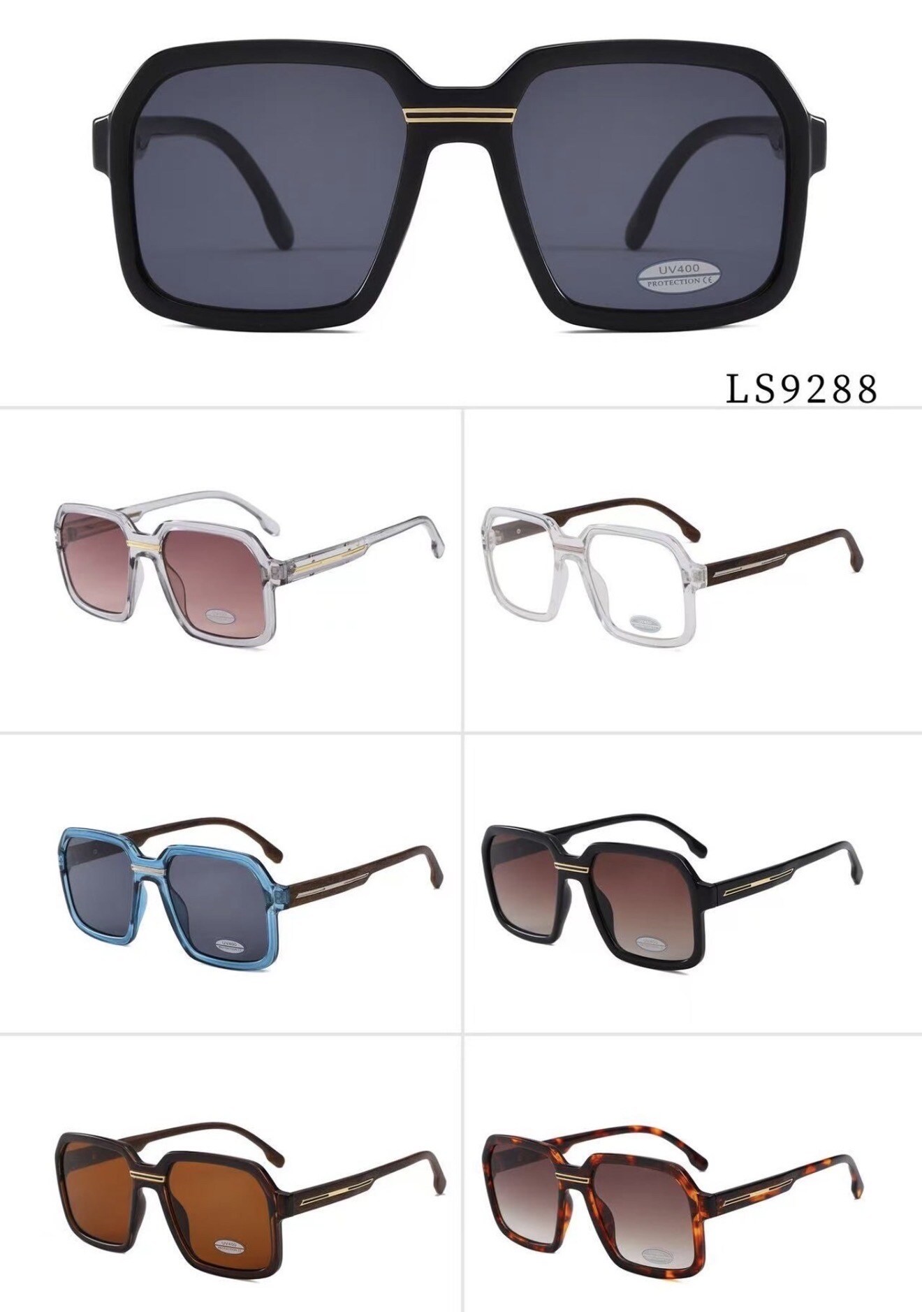 Mayorista Victoria EL - Gafas de sol LS9288 | Estilo retro-contemporáneo, carácter característico.