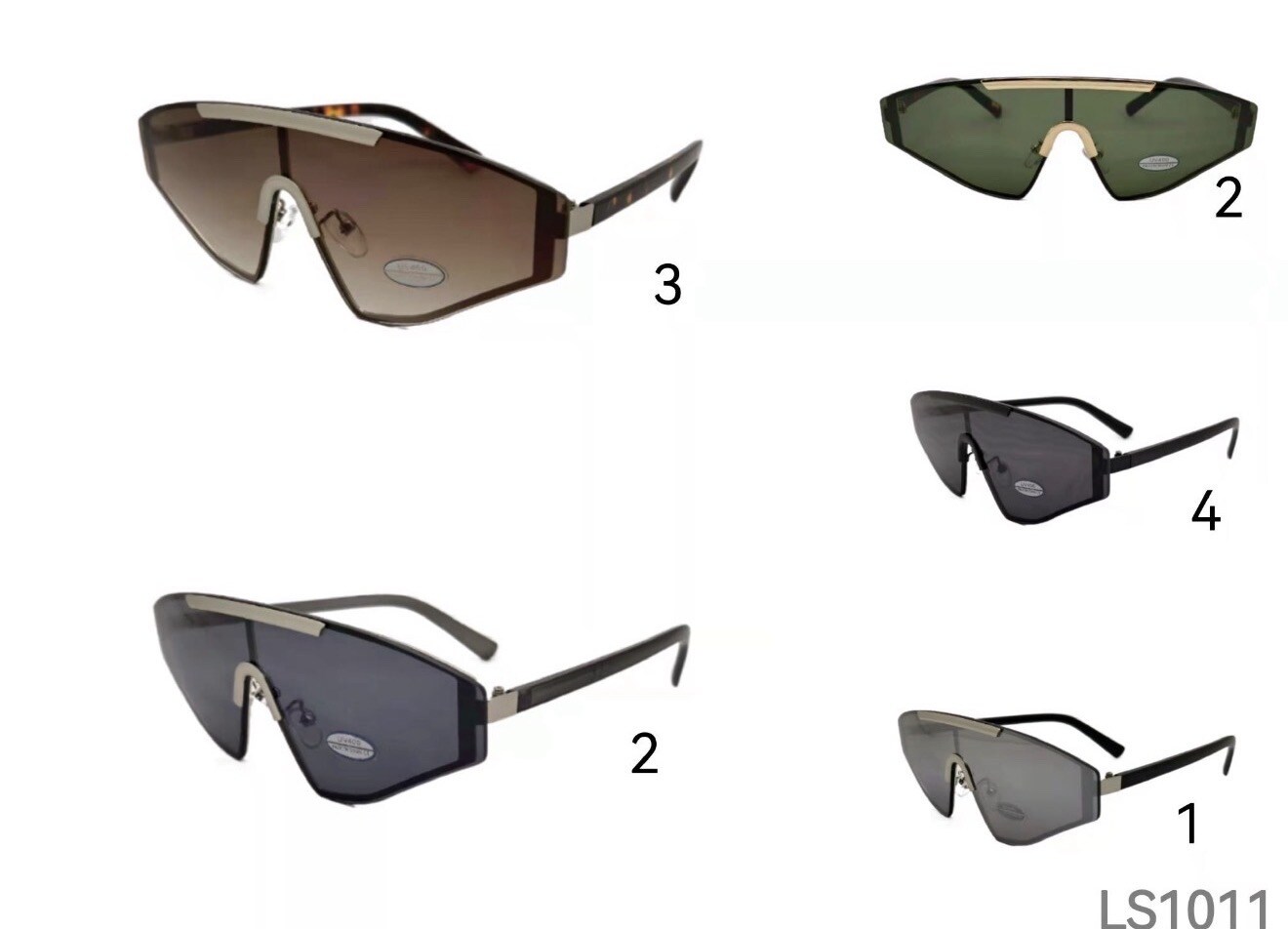 Großhändler Victoria EL - Sonnenbrillen von Audace & Caractère. Futuristisches Design mit Einzelvisier, das Eindruck hinterlässt