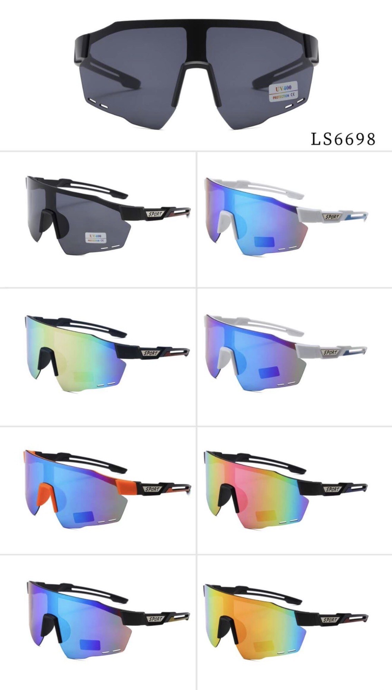 Großhändler Victoria EL - Winddichte Sport-Sonnenbrille – Erleben Sie jede Bewegung mit klarer Sicht