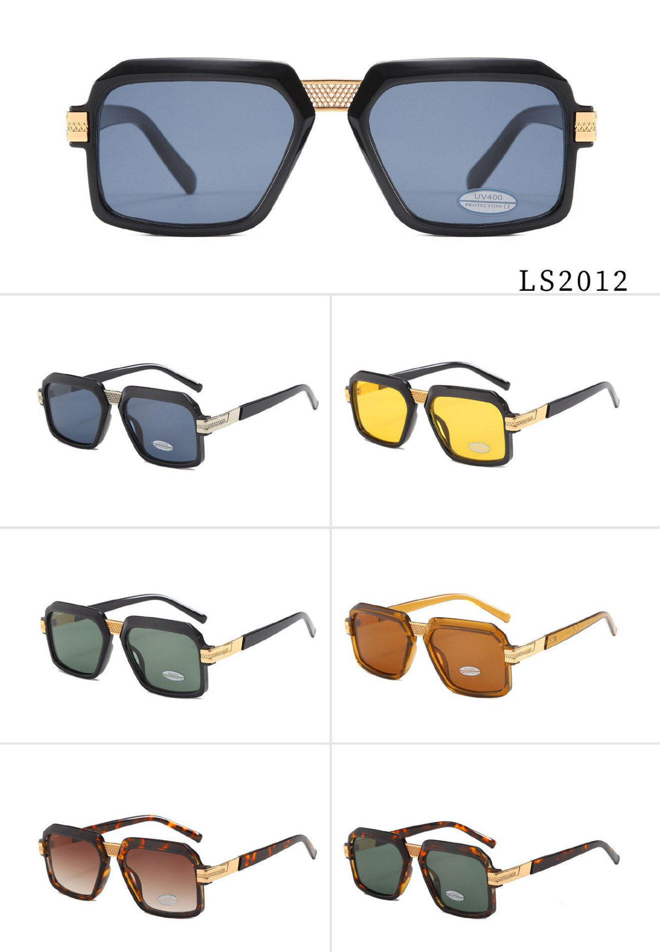Großhändler Victoria EL - Übergroße quadratische Sonnenbrille im INS-Stil