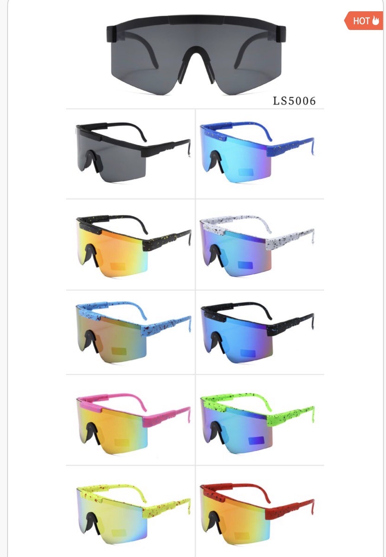 Mayorista Victoria EL - Gafas de sol deportivas con montura grande: colores de moda, estilo inconfundible