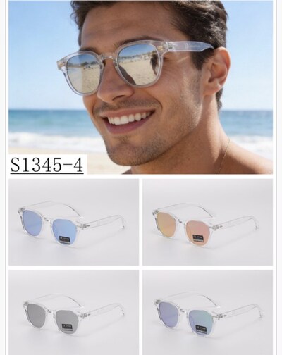 Mayorista Victoria EL - Gafas de sol con montura transparente de colores brillantes Mayorista Victoria EL - Gafas de sol con montura transparente de colores brillantes