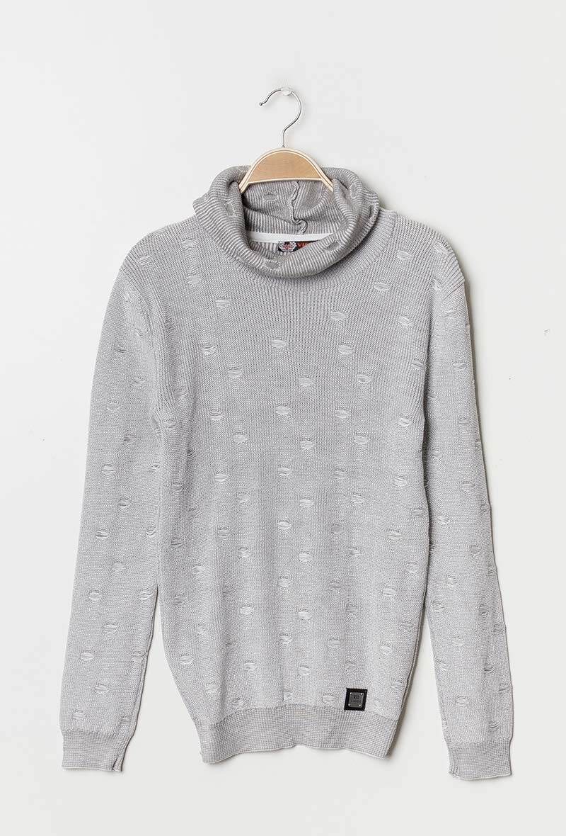 Wholesaler Vigoz - Ripped sweater with hood