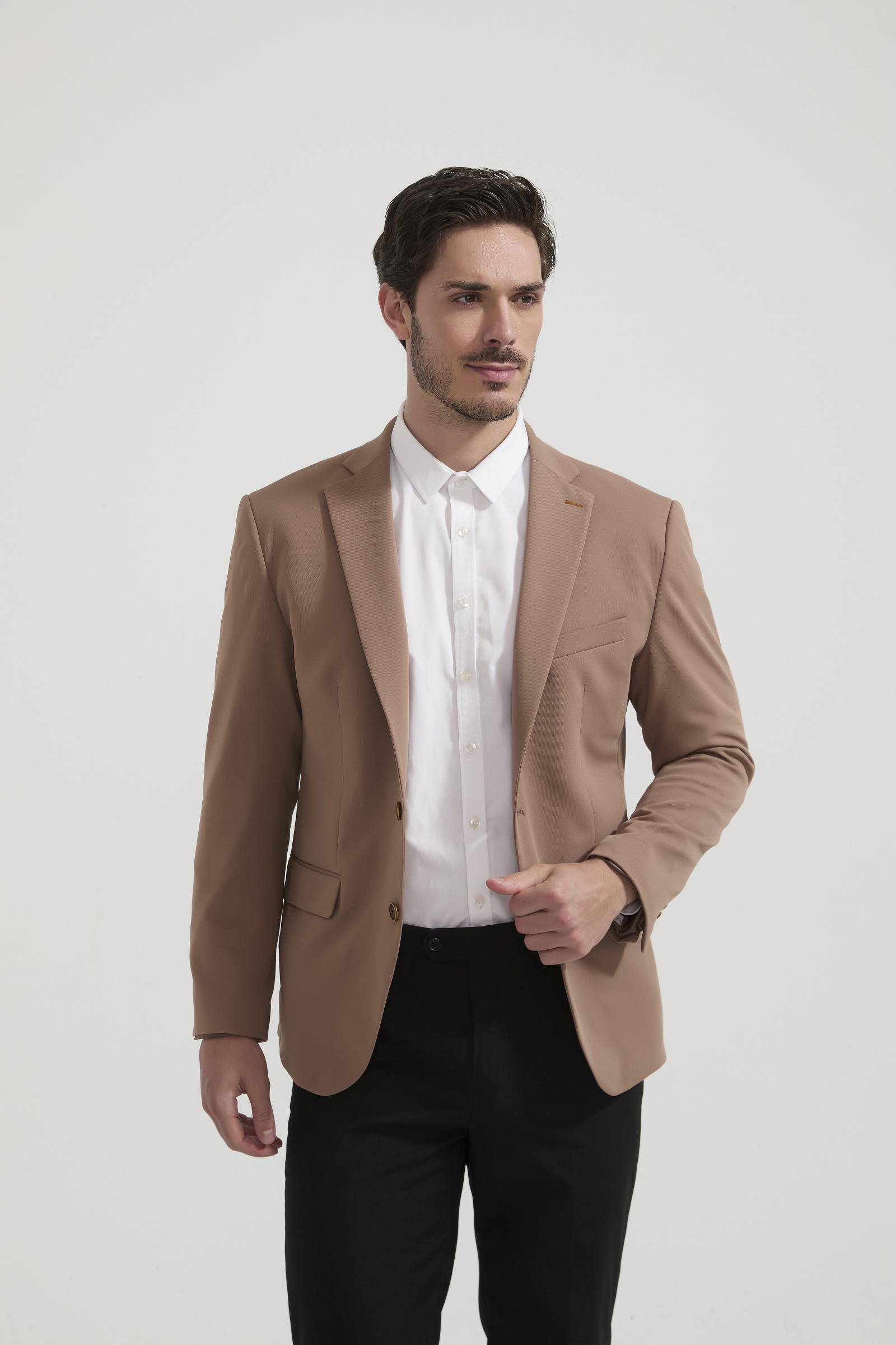 Grossiste Yves Enzo Paris - Blazer piqué - Sable