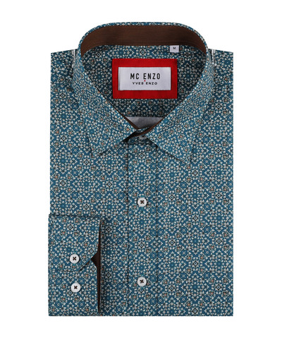 Wholesaler Yves Enzo Paris - Slim fit patterned shirt Wholesaler Yves Enzo Paris - Slim fit patterned shirt