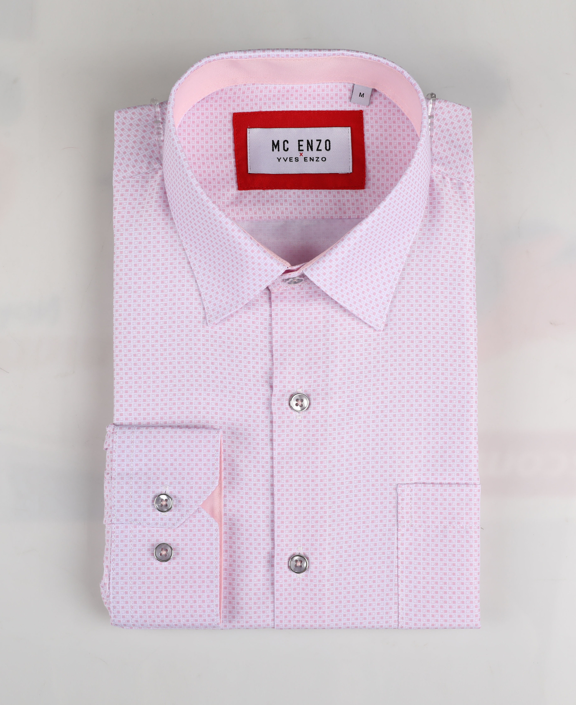 Grossiste Yves Enzo Paris - Chemise coupe droite à motifs