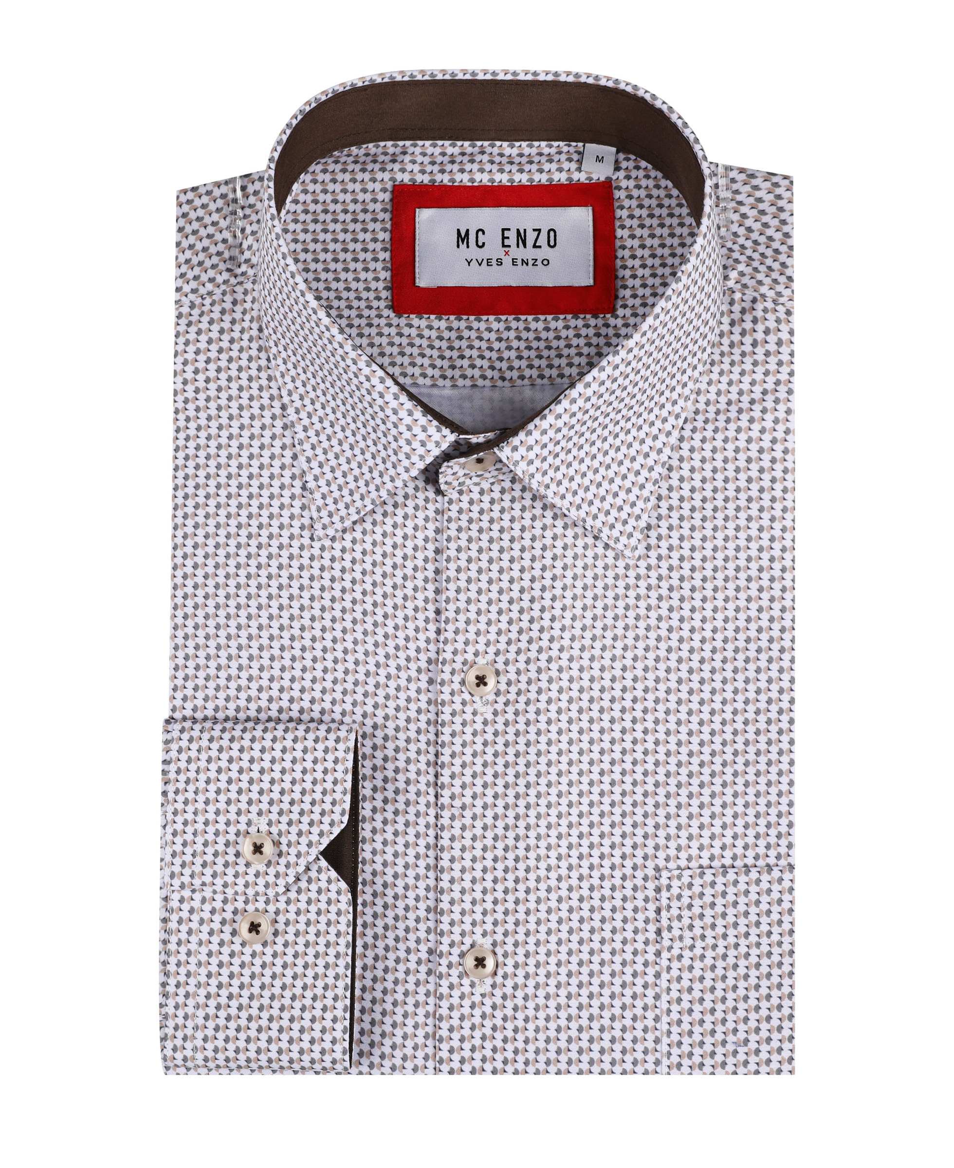 Grossiste Yves Enzo Paris - Chemise coupe droite à motifs
