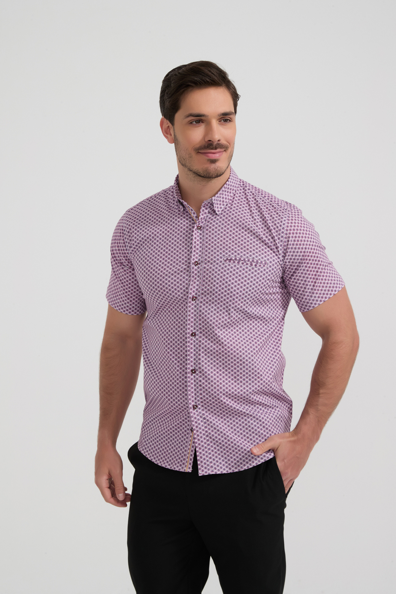 Grossista Yves Enzo Paris - Camicia collezione PREMIUM in cotone elasticizzato