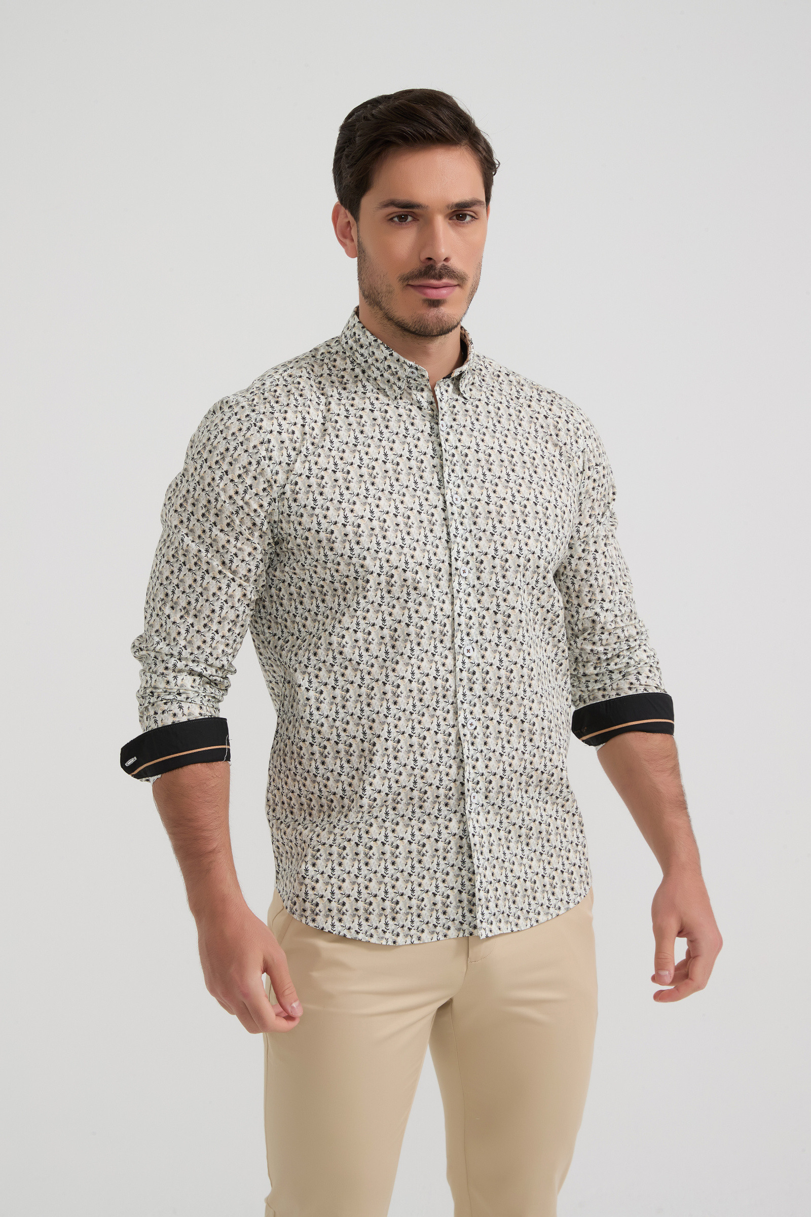 Grossista Yves Enzo Paris - Camicia collezione PREMIUM in cotone elasticizzato