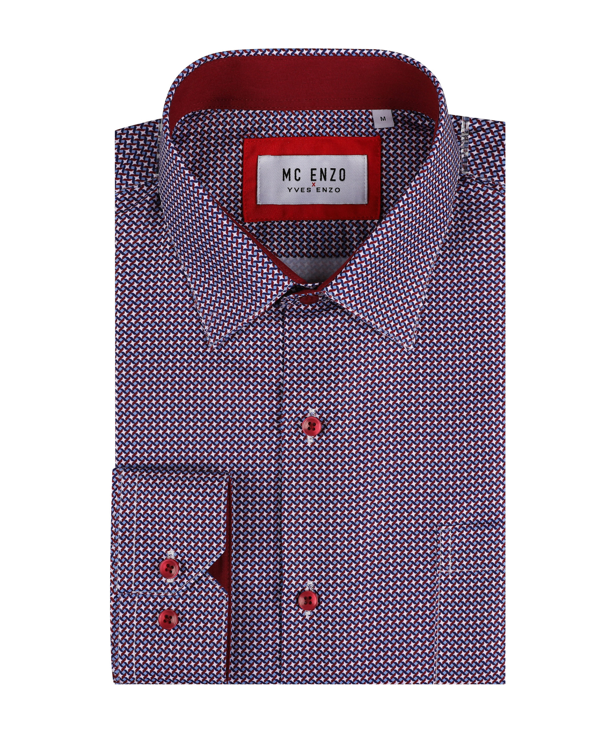 Grossiste Yves Enzo Paris - Chemise coupe droite à motifs