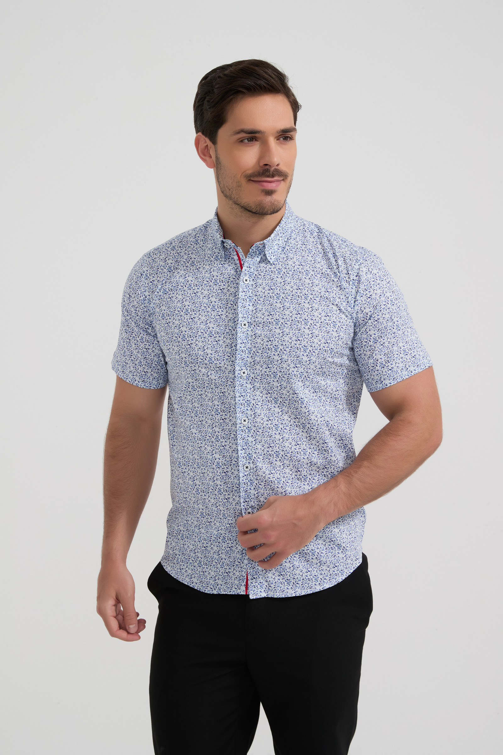 Großhändler Yves Enzo Paris - PREMIUM Kollektion Hemd aus Stretch-Baumwolle