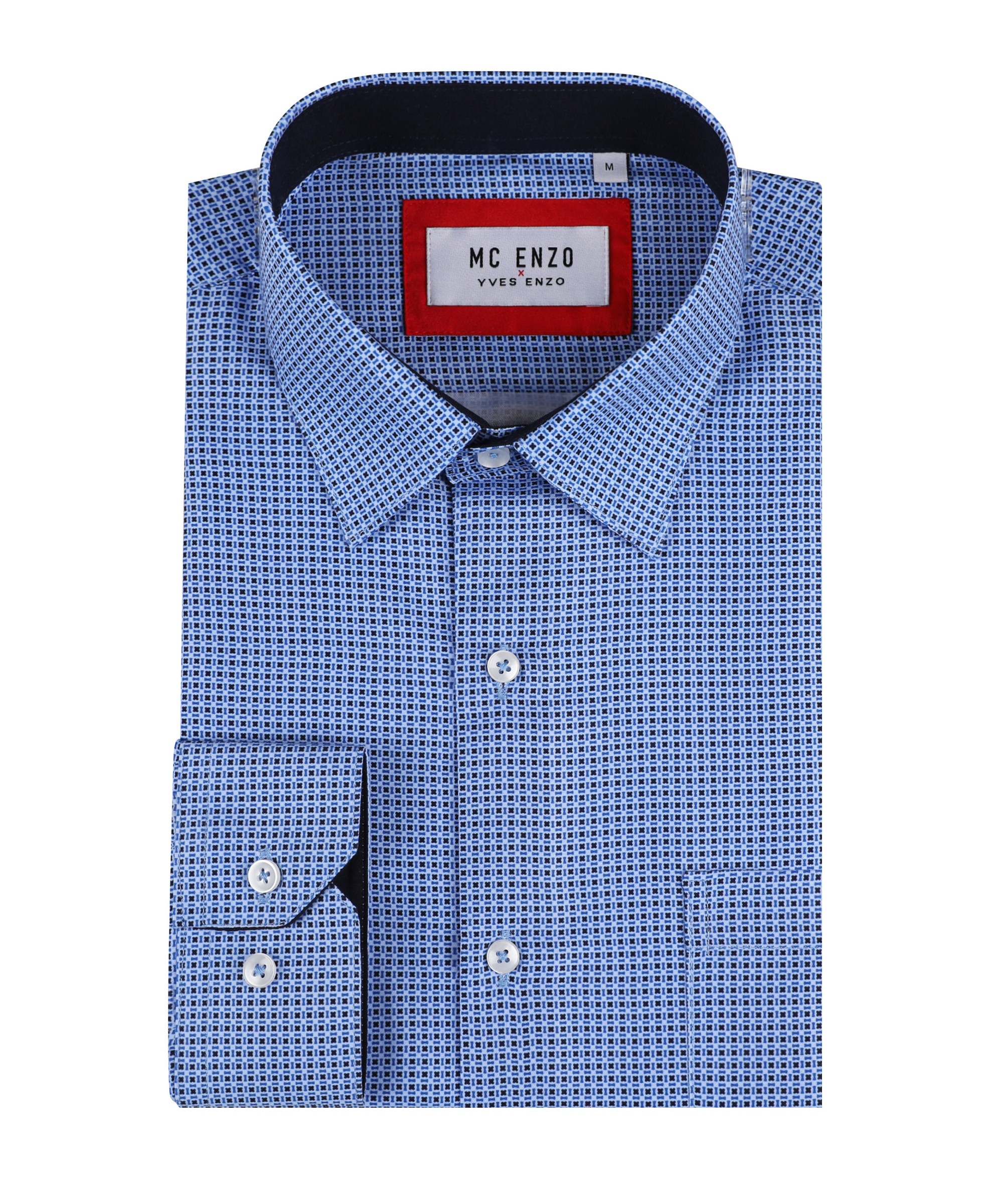 Grossiste Yves Enzo Paris - Chemise coupe droite à motifs
