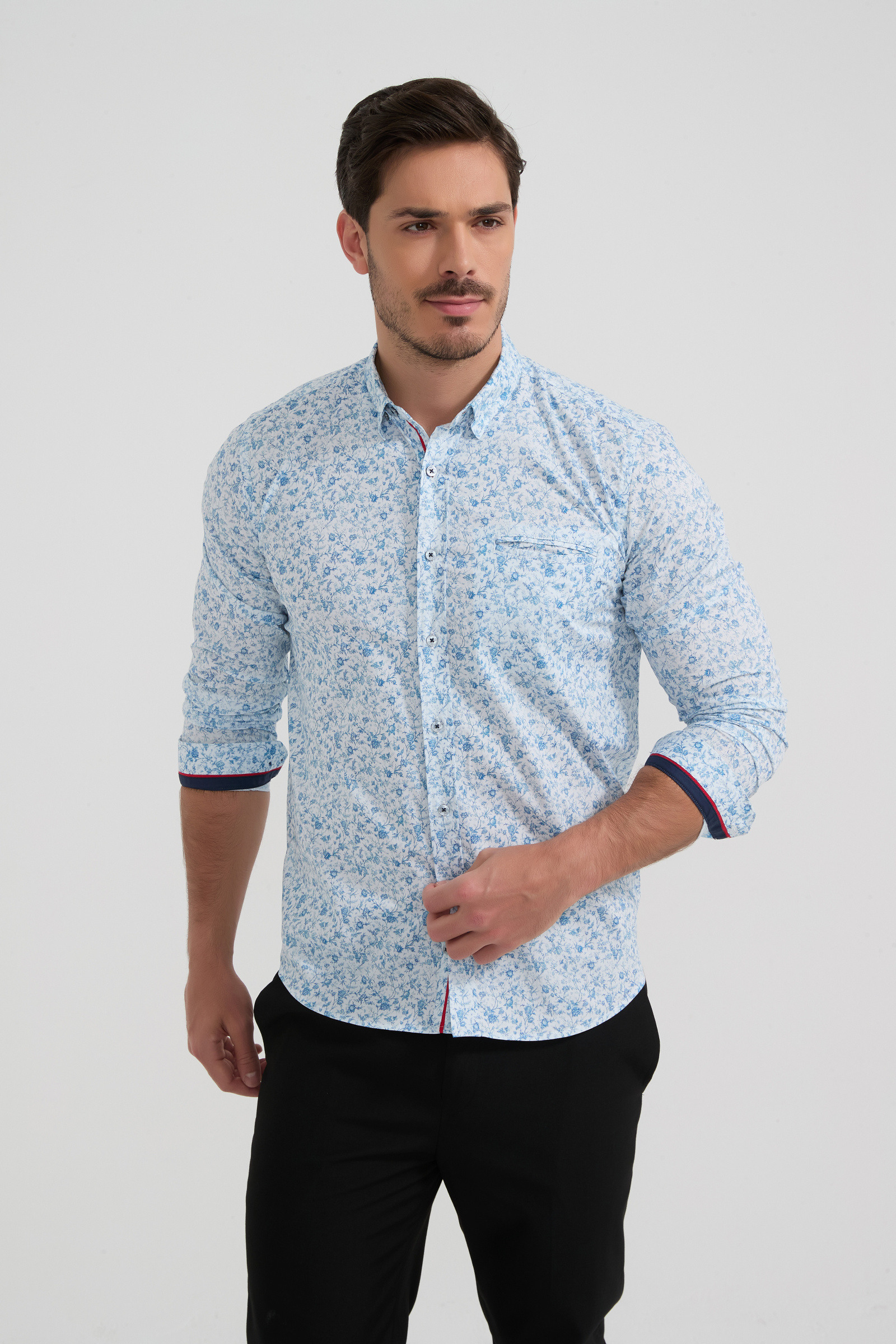 Grossista Yves Enzo Paris - Camicia collezione PREMIUM in cotone elasticizzato
