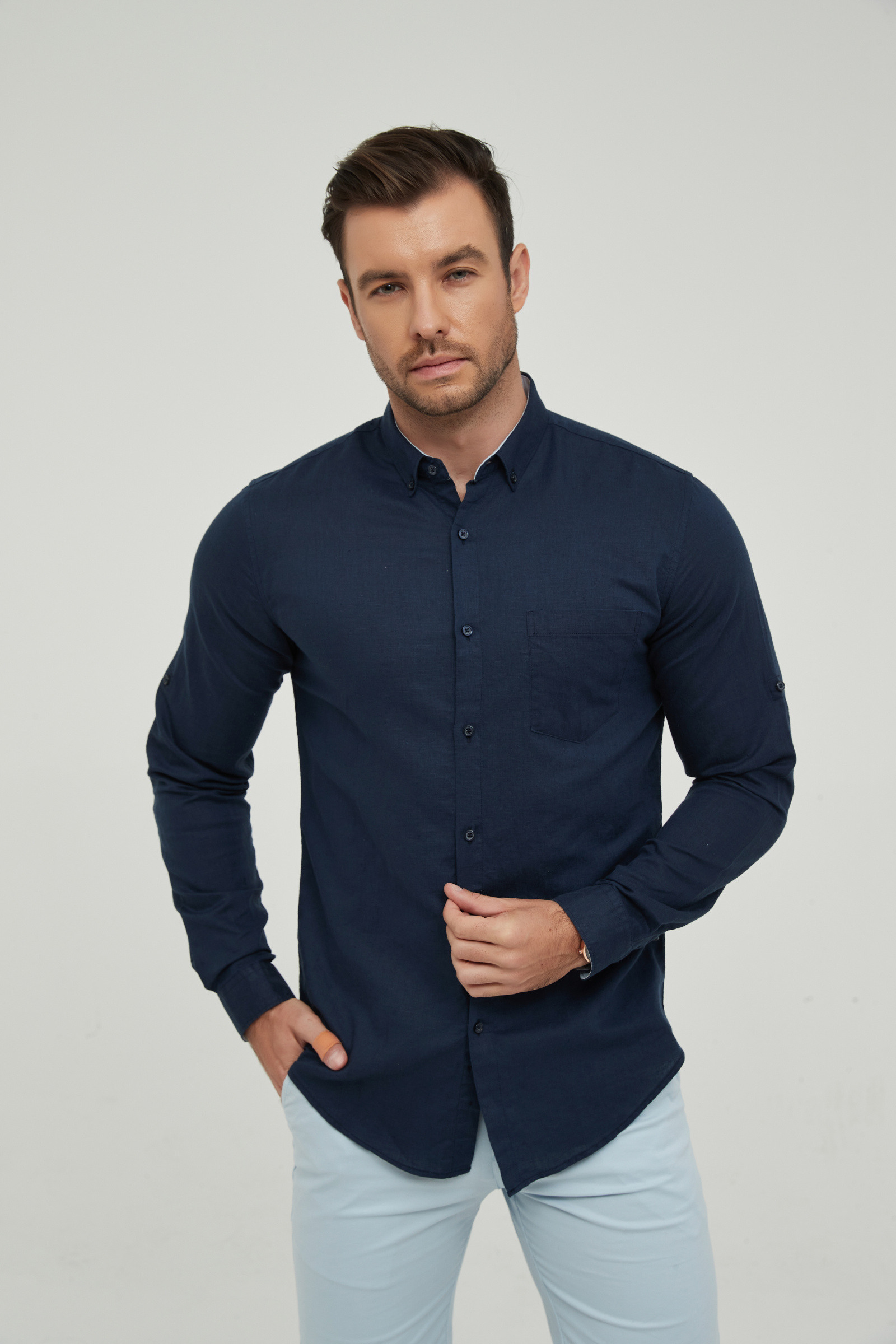 Grossista Yves Enzo Paris - Camicia in puro lino