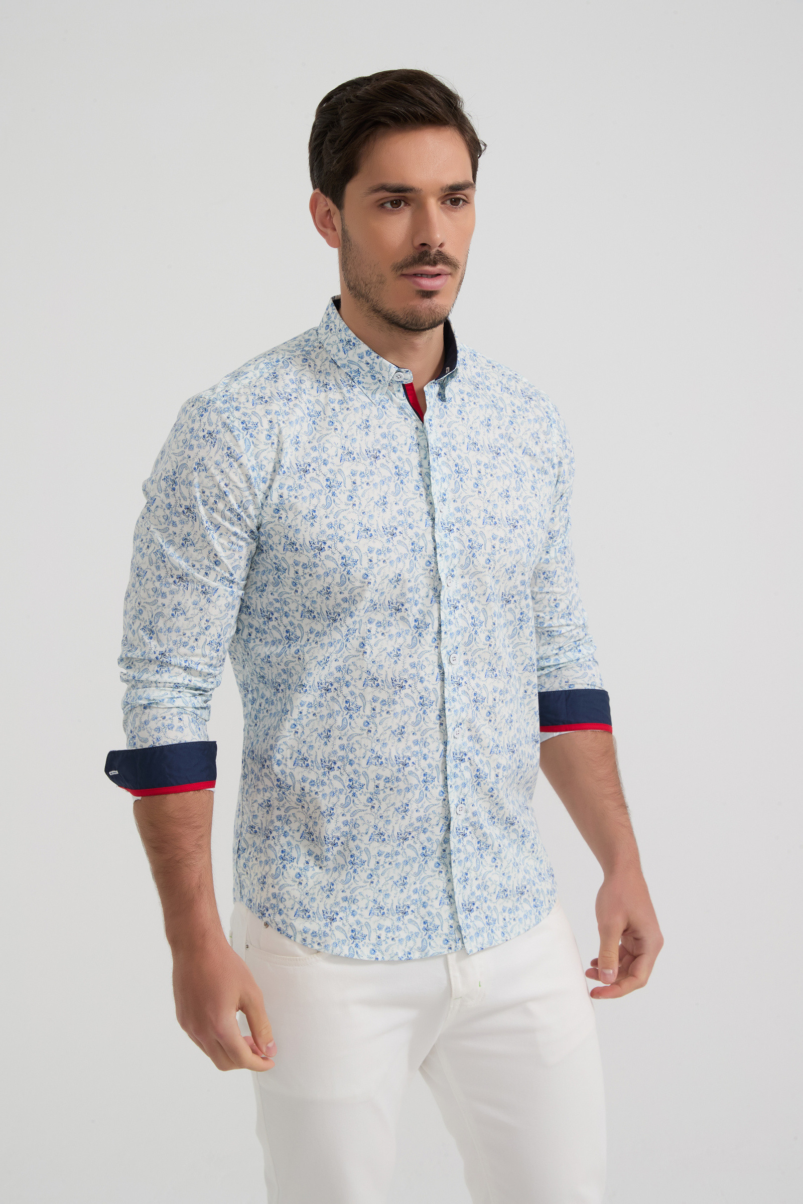 Grossista Yves Enzo Paris - Camicia collezione PREMIUM in cotone elasticizzato