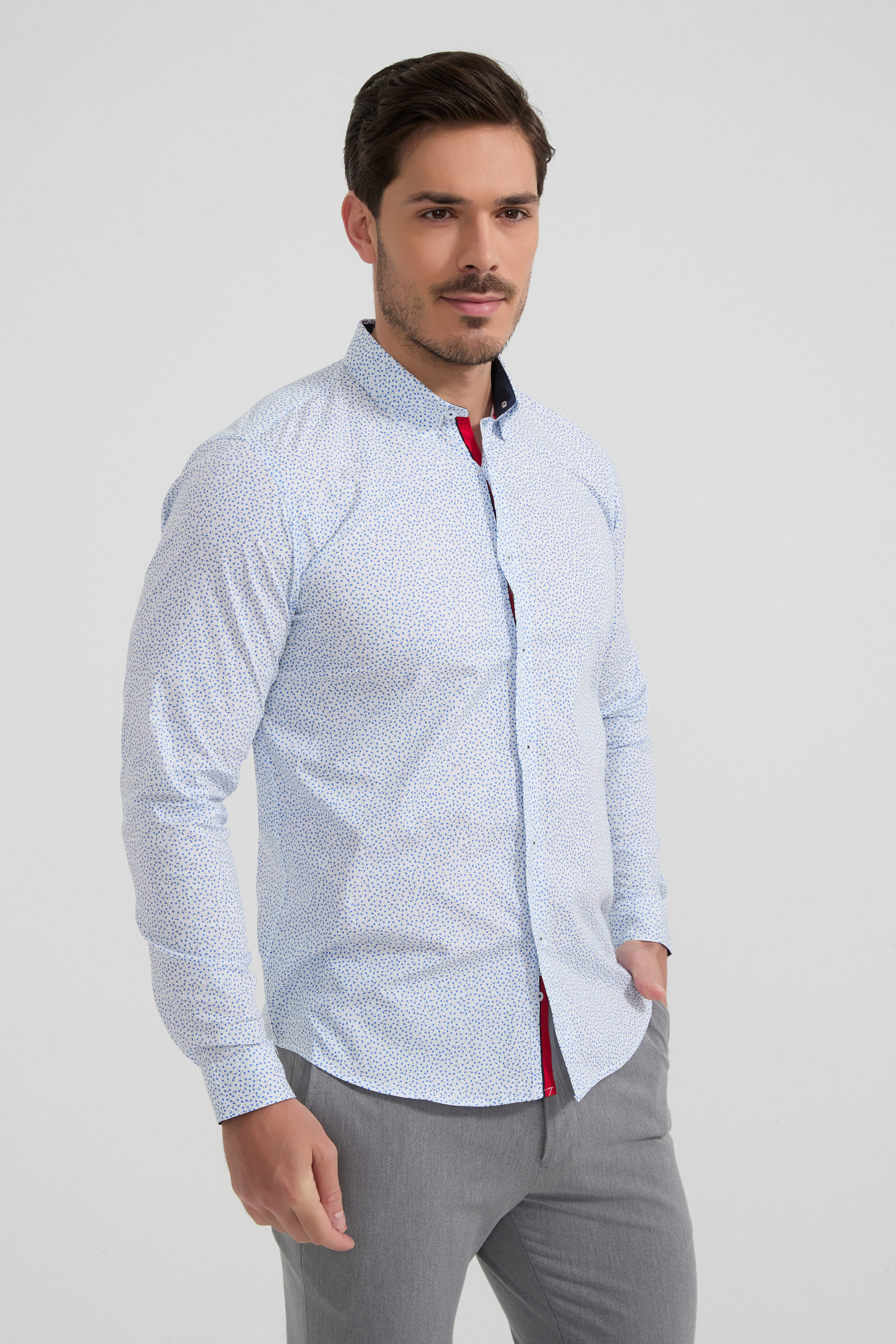 Grossista Yves Enzo Paris - Camicia collezione PREMIUM in cotone elasticizzato