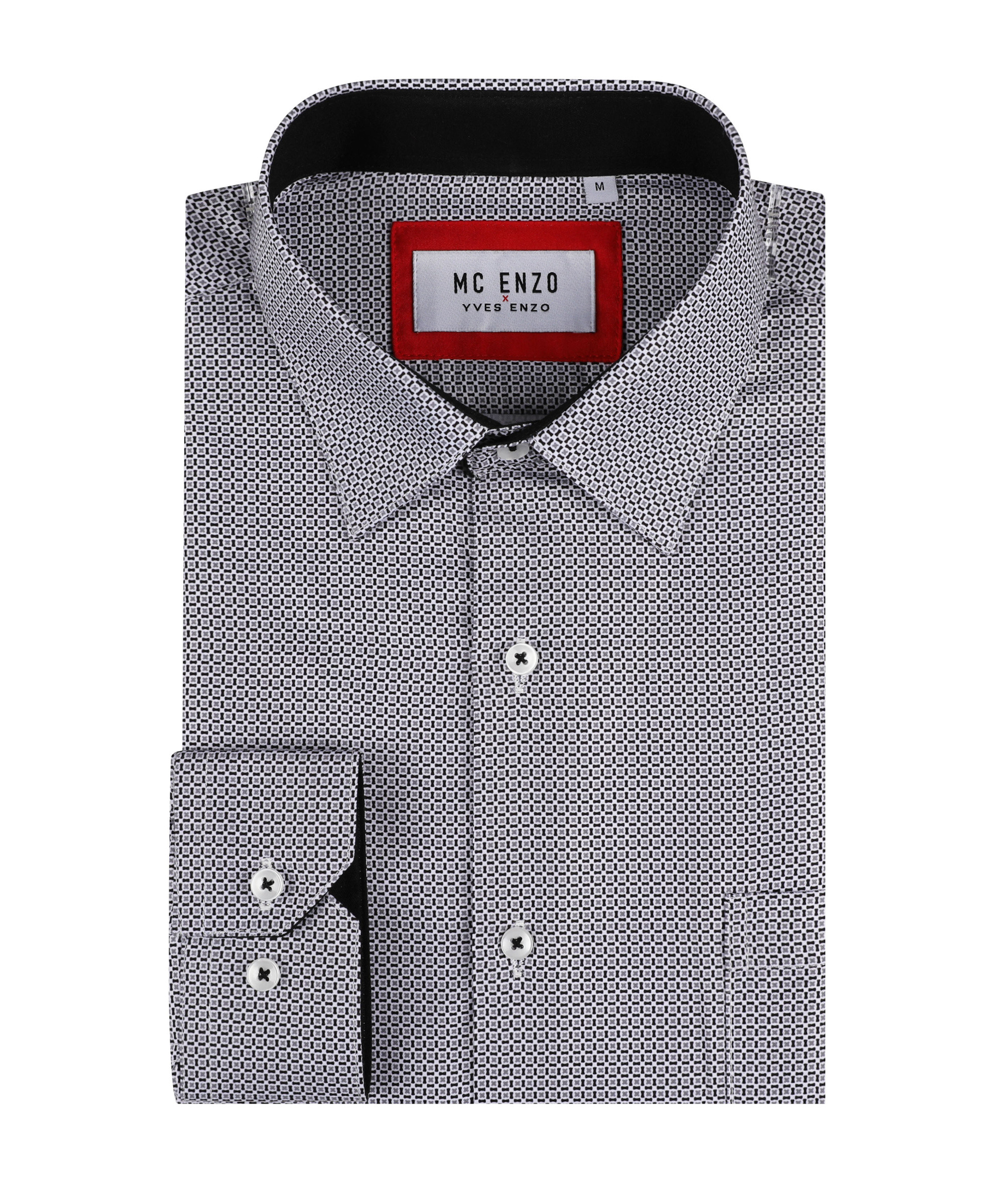 Grossiste Yves Enzo Paris - Chemise coupe droite à motifs