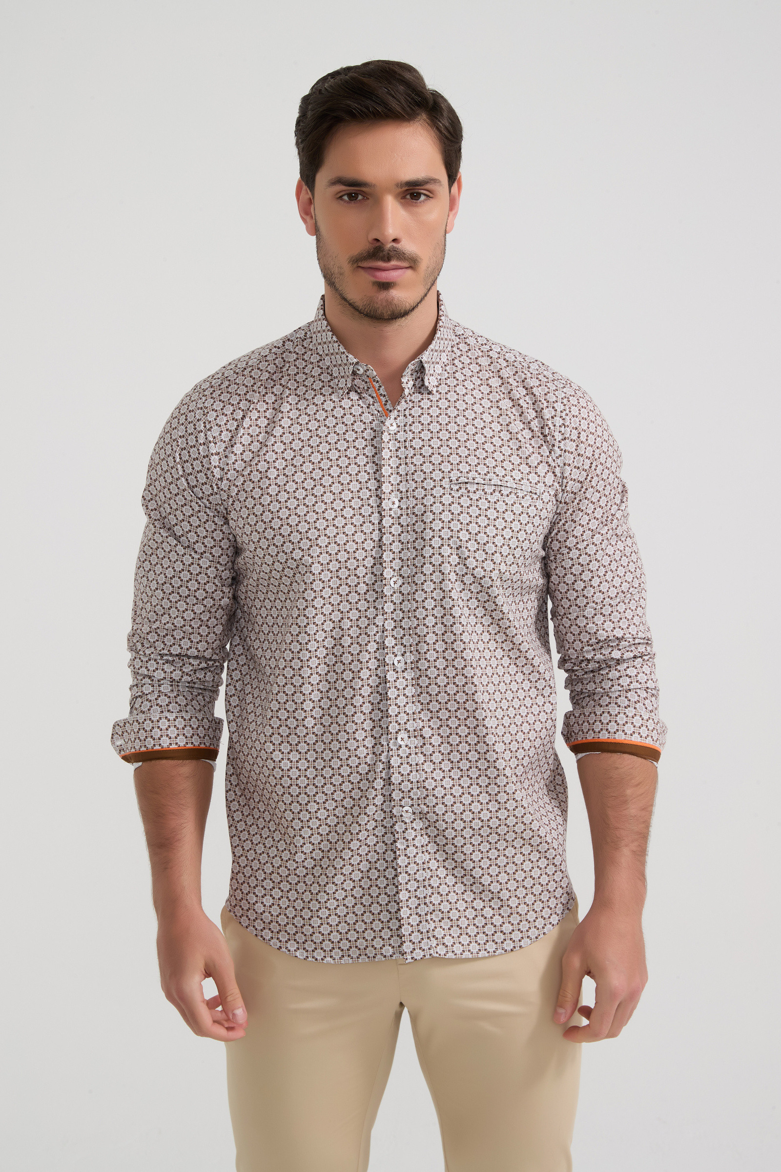Grossista Yves Enzo Paris - Camicia collezione PREMIUM in cotone elasticizzato