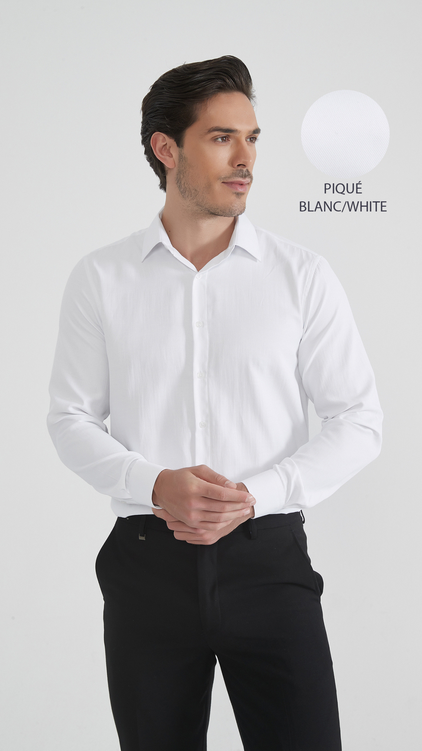 Grossista Yves Enzo Paris - Camicia bianca taglio comfort