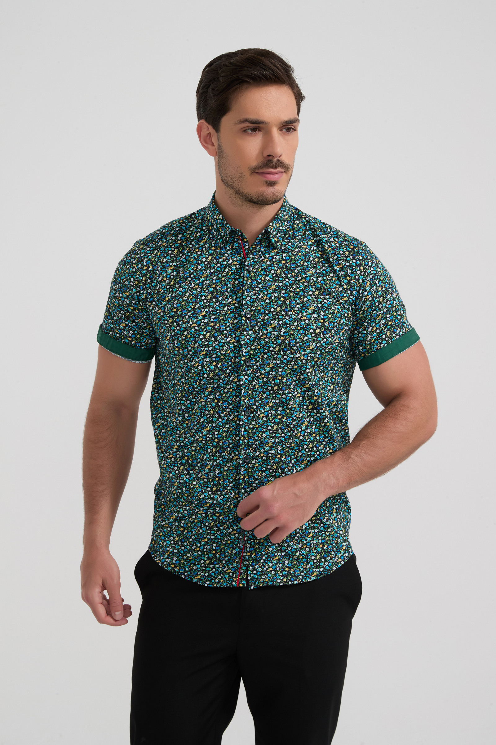 Großhändler Yves Enzo Paris - PREMIUM-Kollektion Hemd aus Stretch-Baumwolle