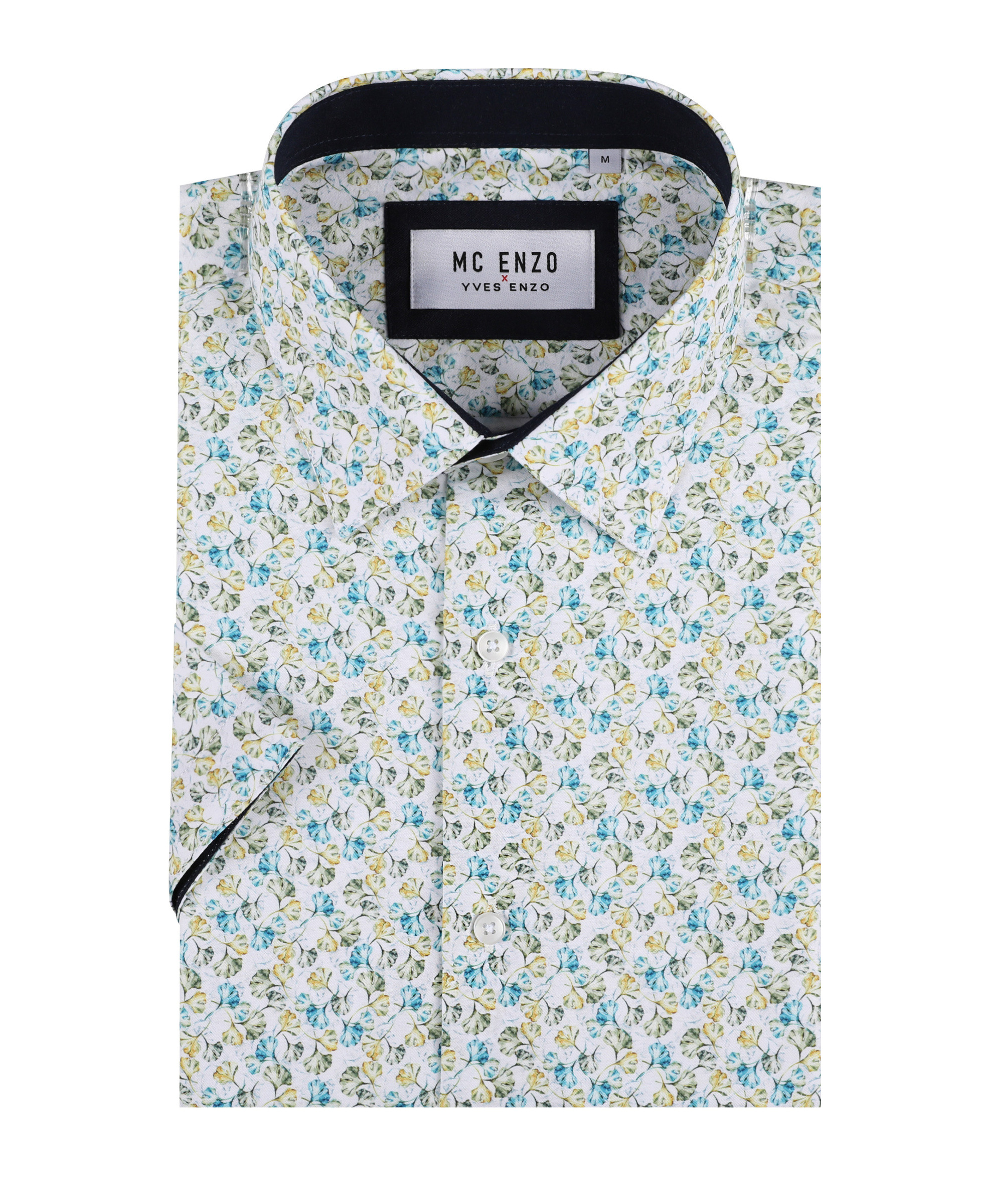 Wholesaler Yves Enzo Paris - Comfort fit patterned short-sleeve shirt