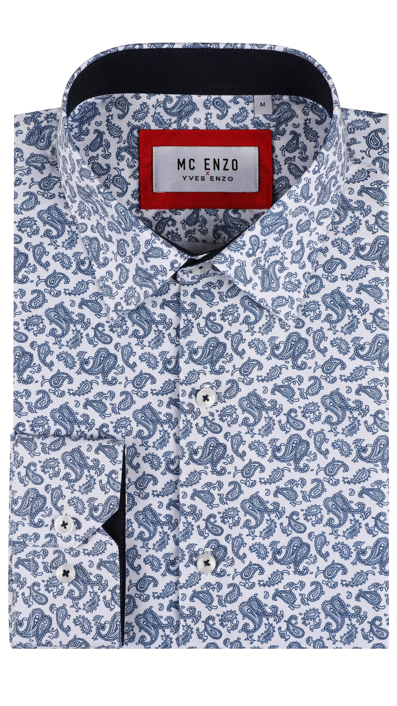 Grossiste Yves Enzo Paris - Chemise coupe droite à motifs PAISLEY