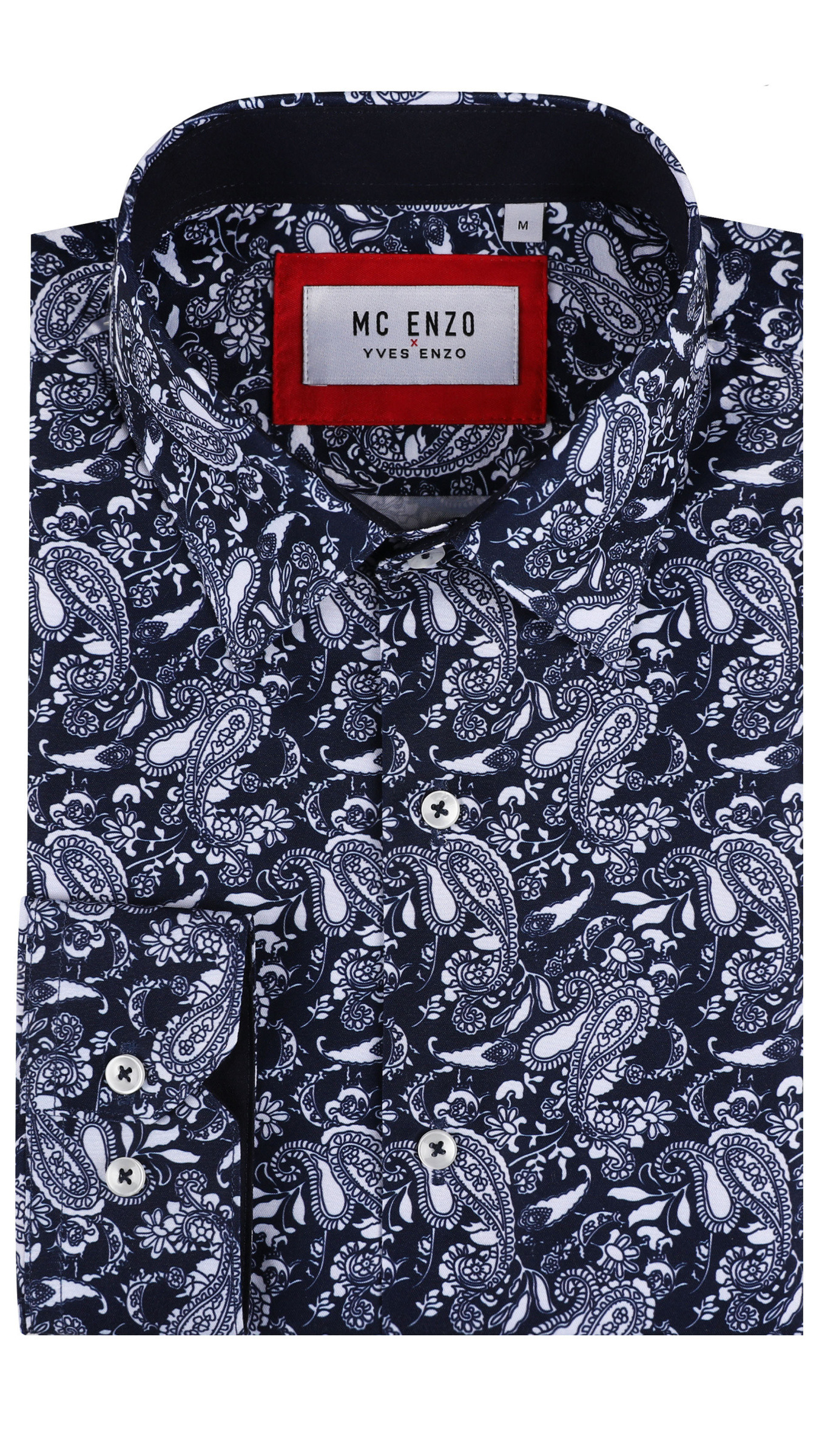 Grossiste Yves Enzo Paris - Chemise coupe droite à motifs PAISLEY