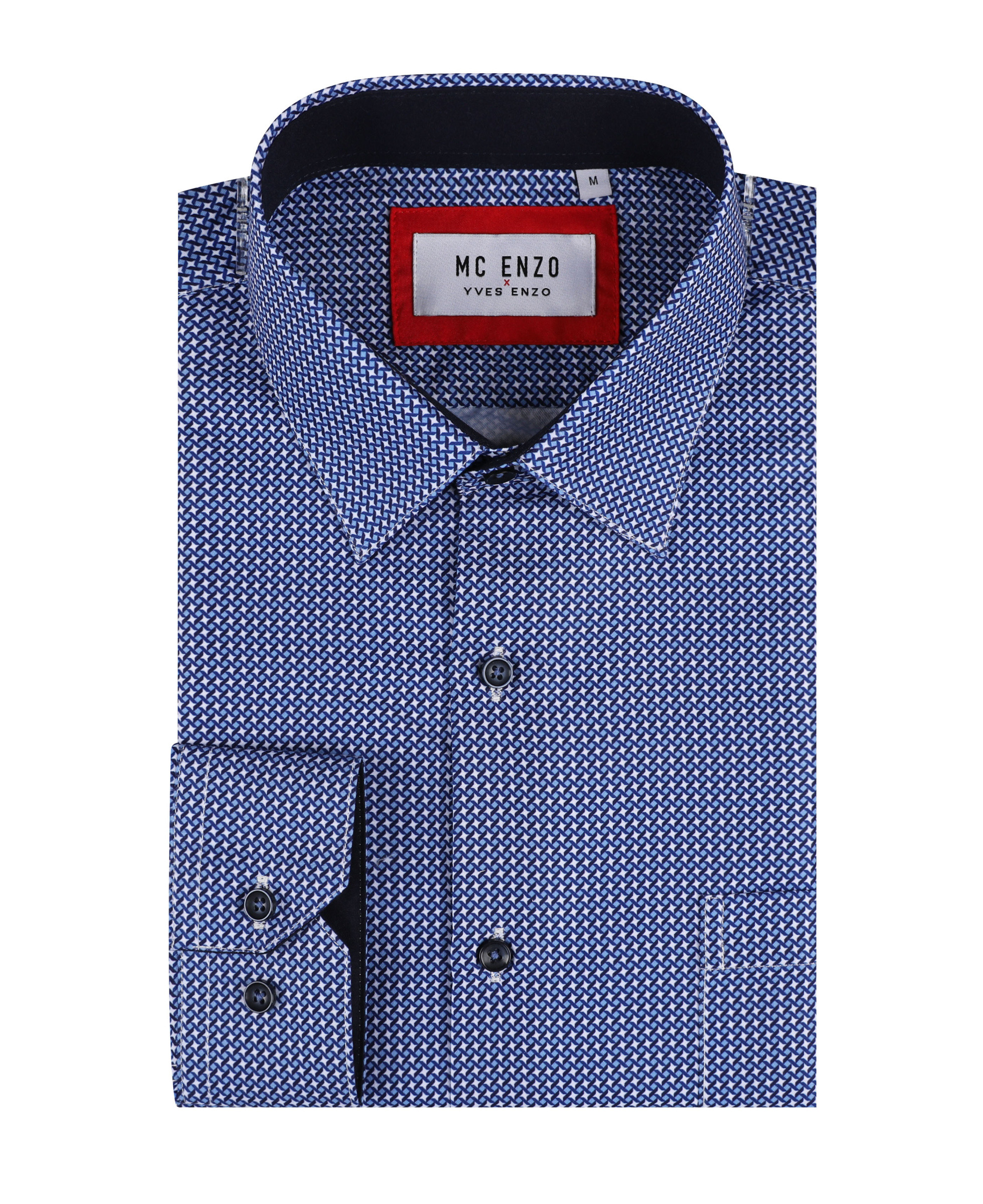 Grossiste Yves Enzo Paris - Chemise coupe droite à motifs