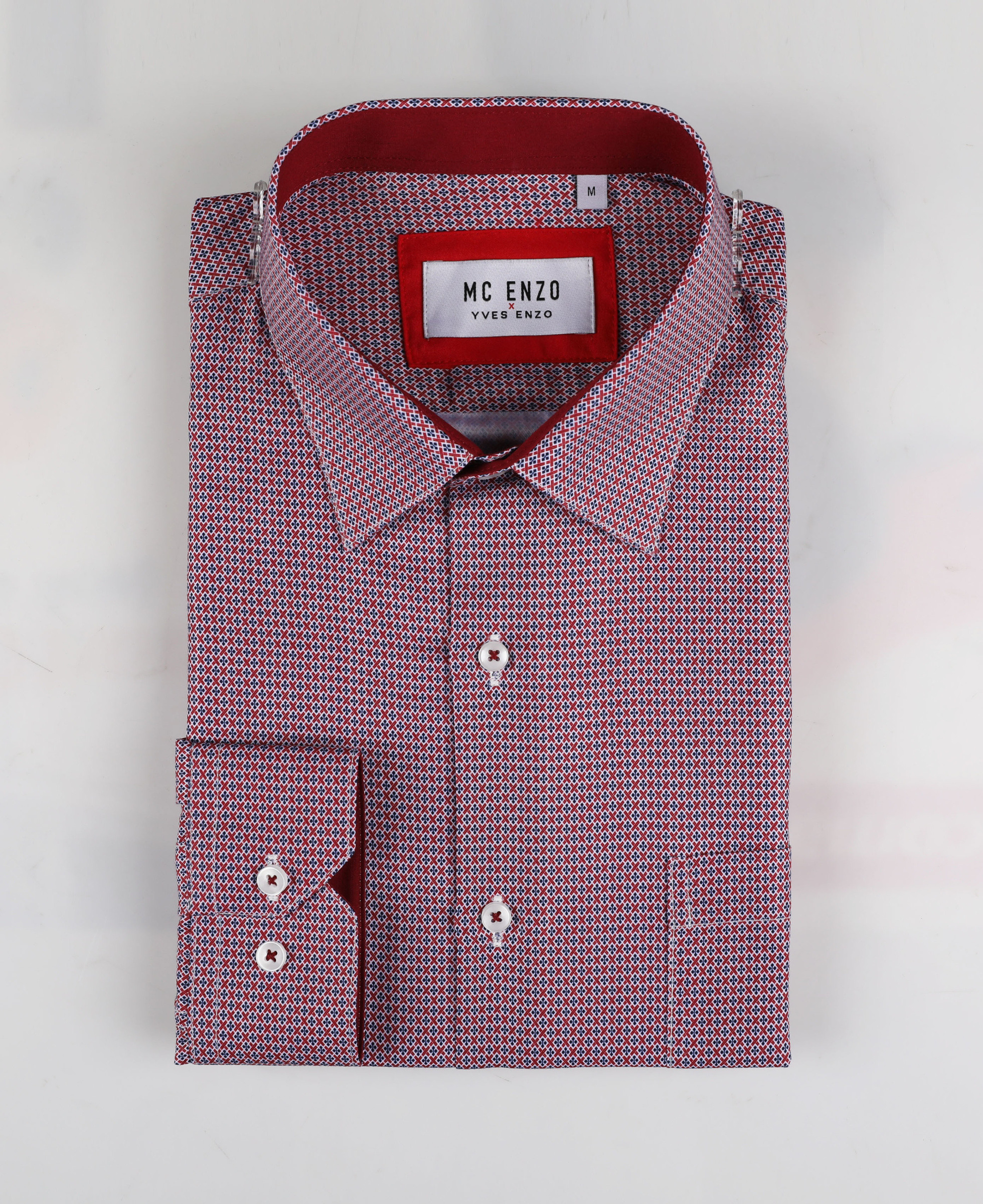 Wholesaler Yves Enzo Paris - Comfort fit patterned shirt