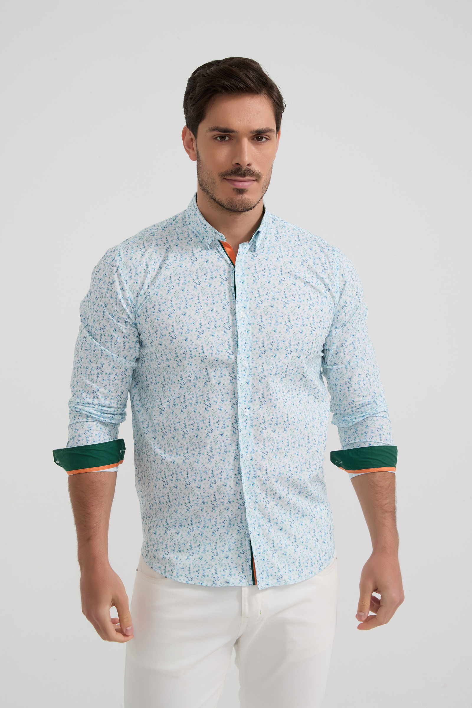 Großhändler Yves Enzo Paris - PREMIUM Kollektion Hemd aus Stretch-Baumwolle