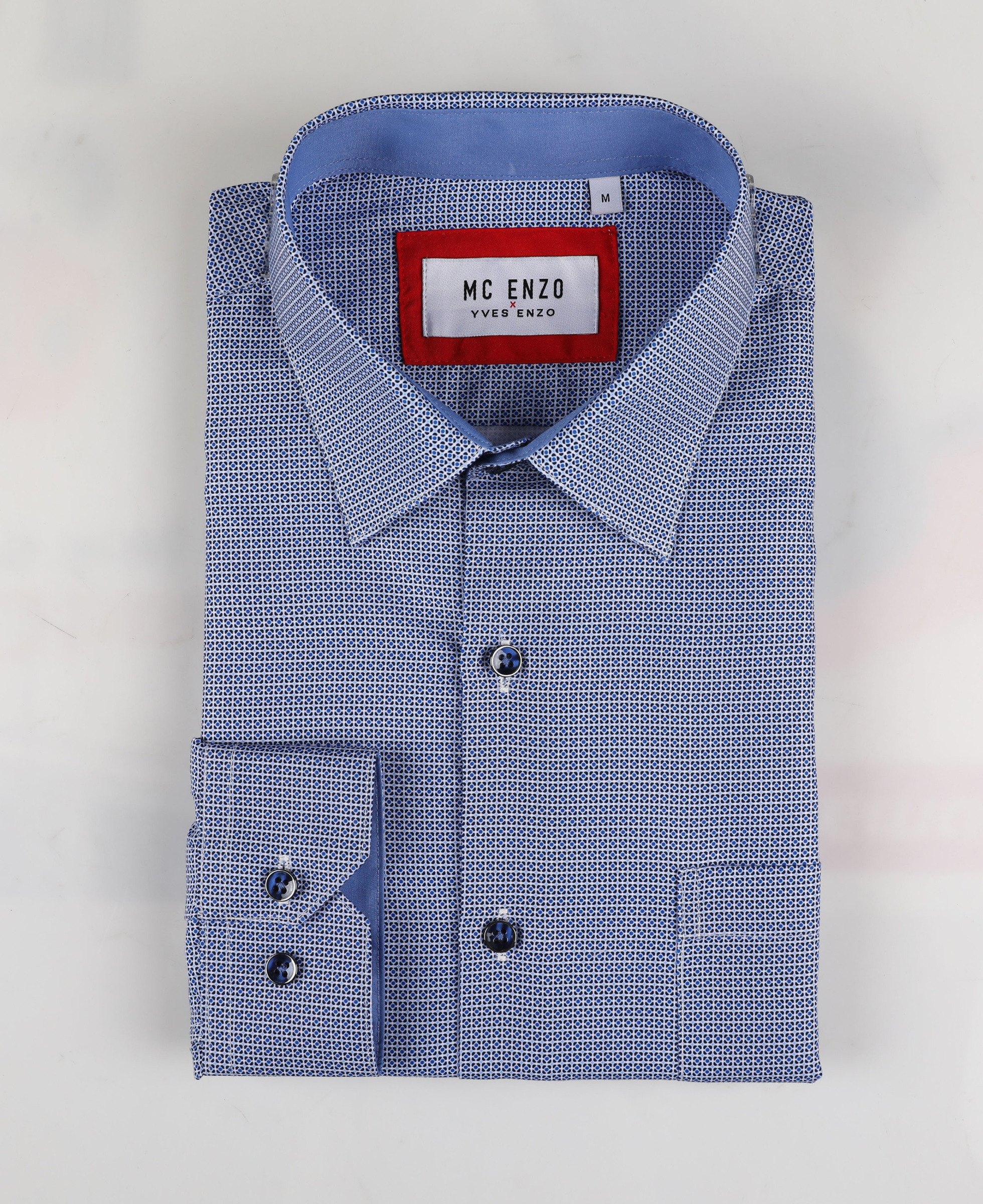 Grossiste Yves Enzo Paris - Chemise coupe droite à motifs