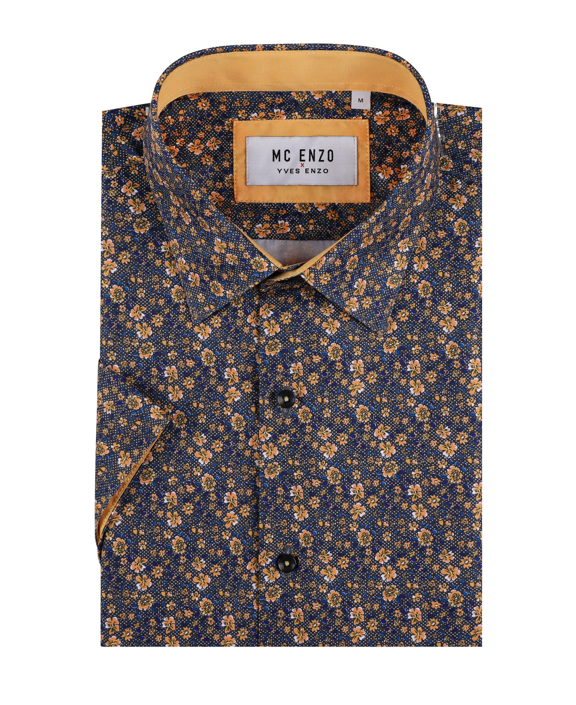 Wholesaler Yves Enzo Paris - Comfort fit patterned short-sleeve shirt