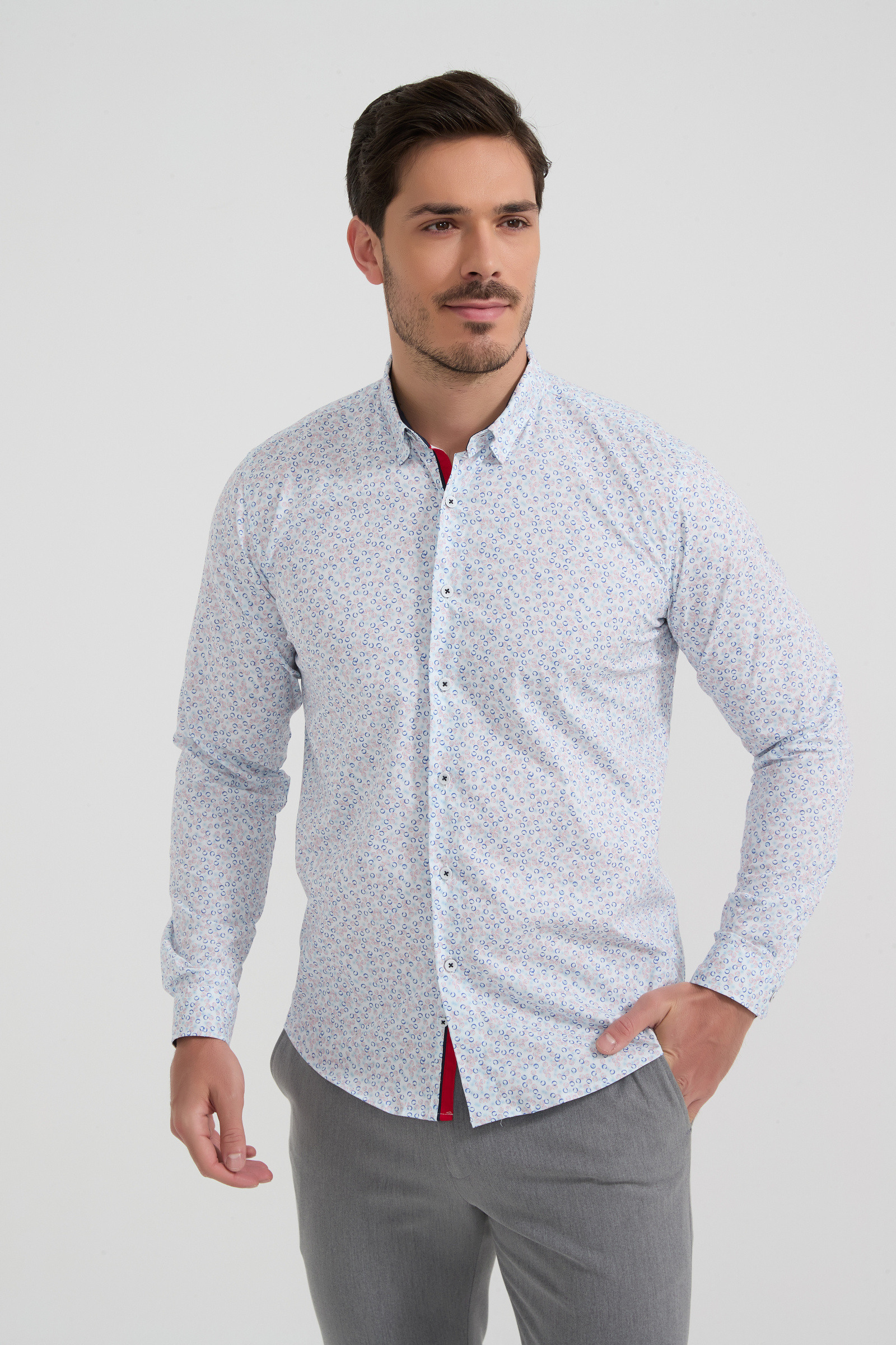 Grossista Yves Enzo Paris - Camicia della collezione PREMIUM in cotone elasticizzato