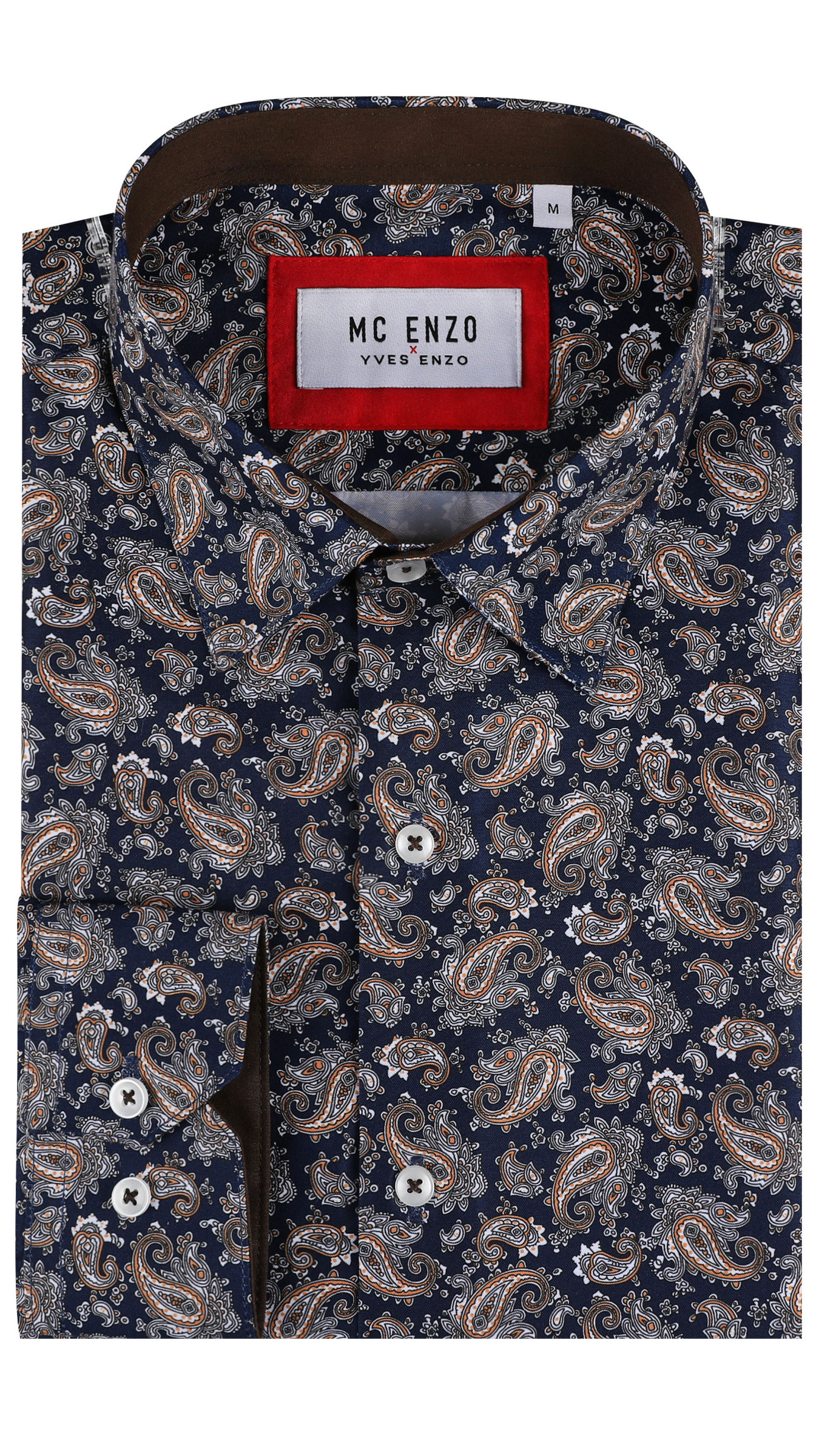 Grossiste Yves Enzo Paris - Chemise coupe droite à motifs PAISLEY