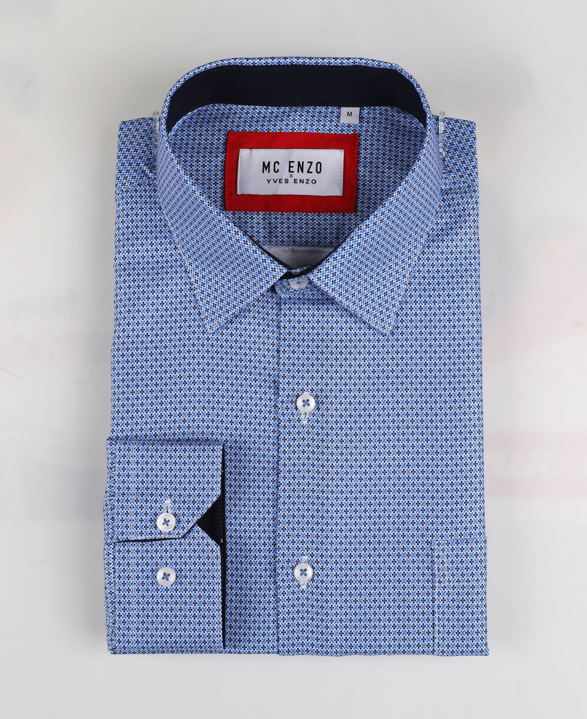 Wholesaler Yves Enzo Paris - Comfort fit patterned shirt