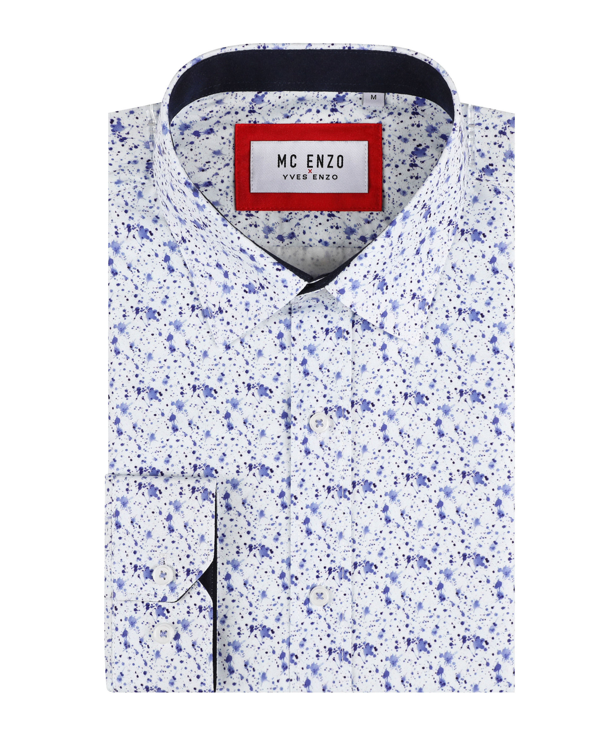 Wholesaler Yves Enzo Paris - Slim fit patterned shirt