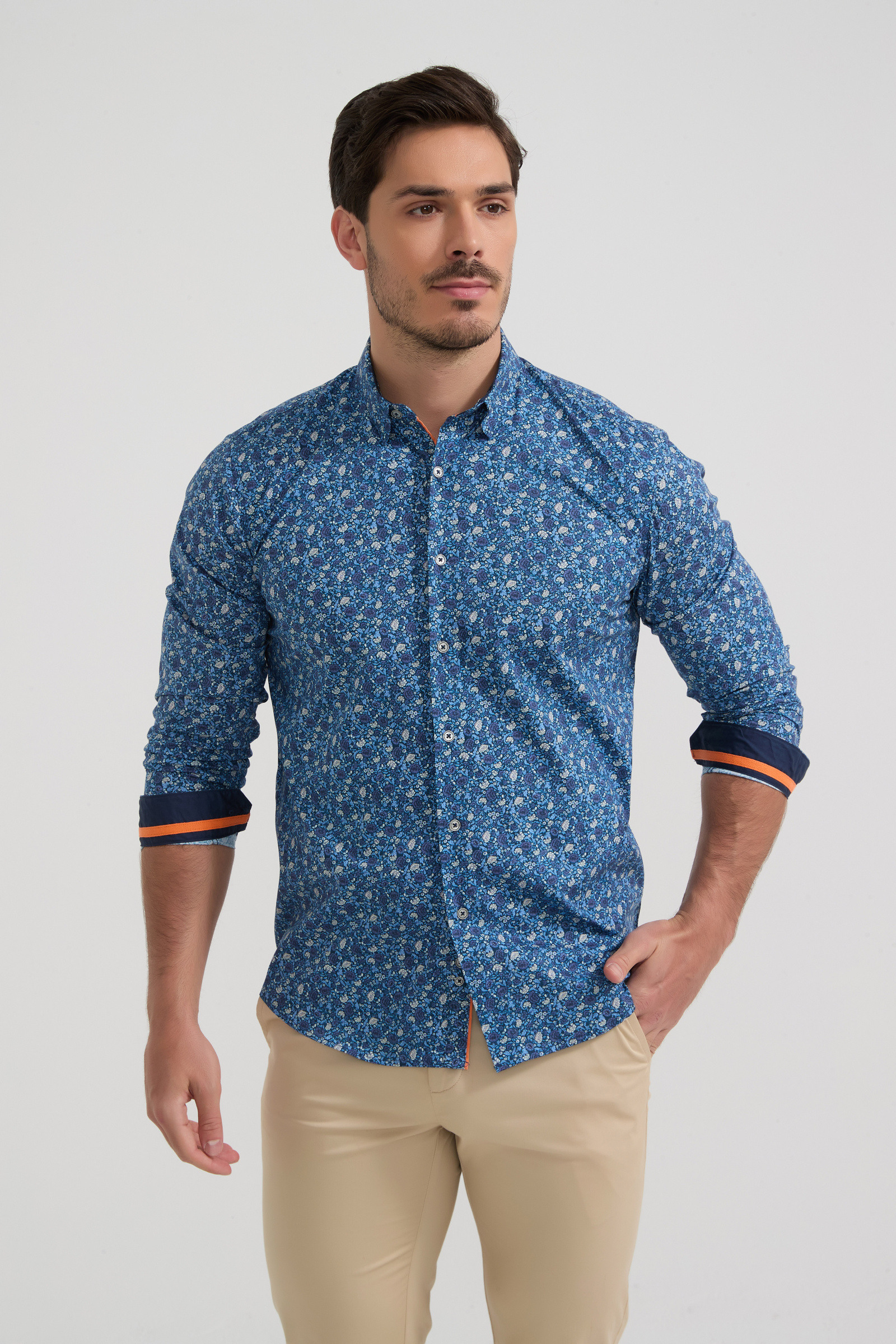 Grossista Yves Enzo Paris - Camicia collezione PREMIUM in cotone elasticizzato