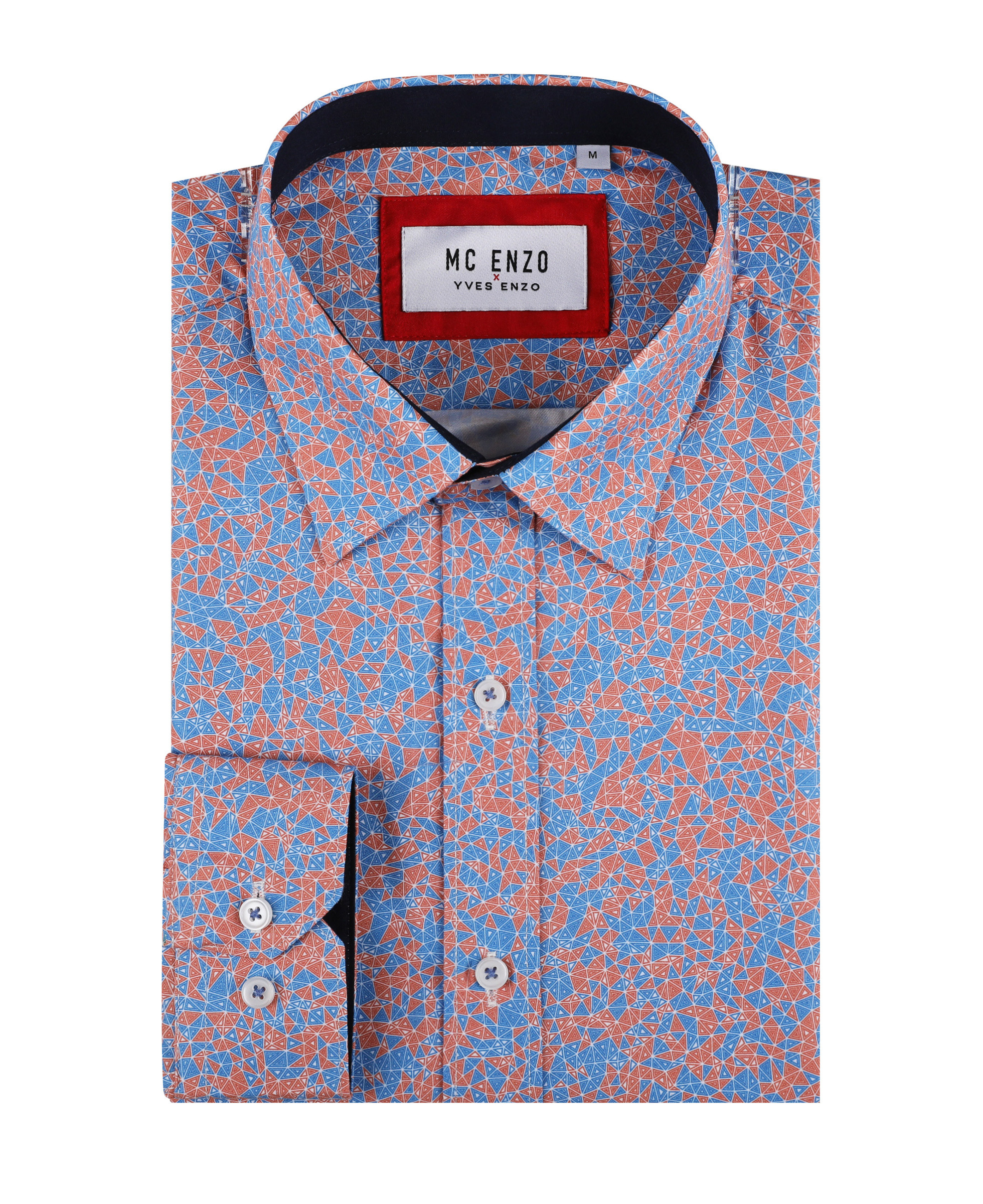 Wholesaler Yves Enzo Paris - Slim fit patterned shirt