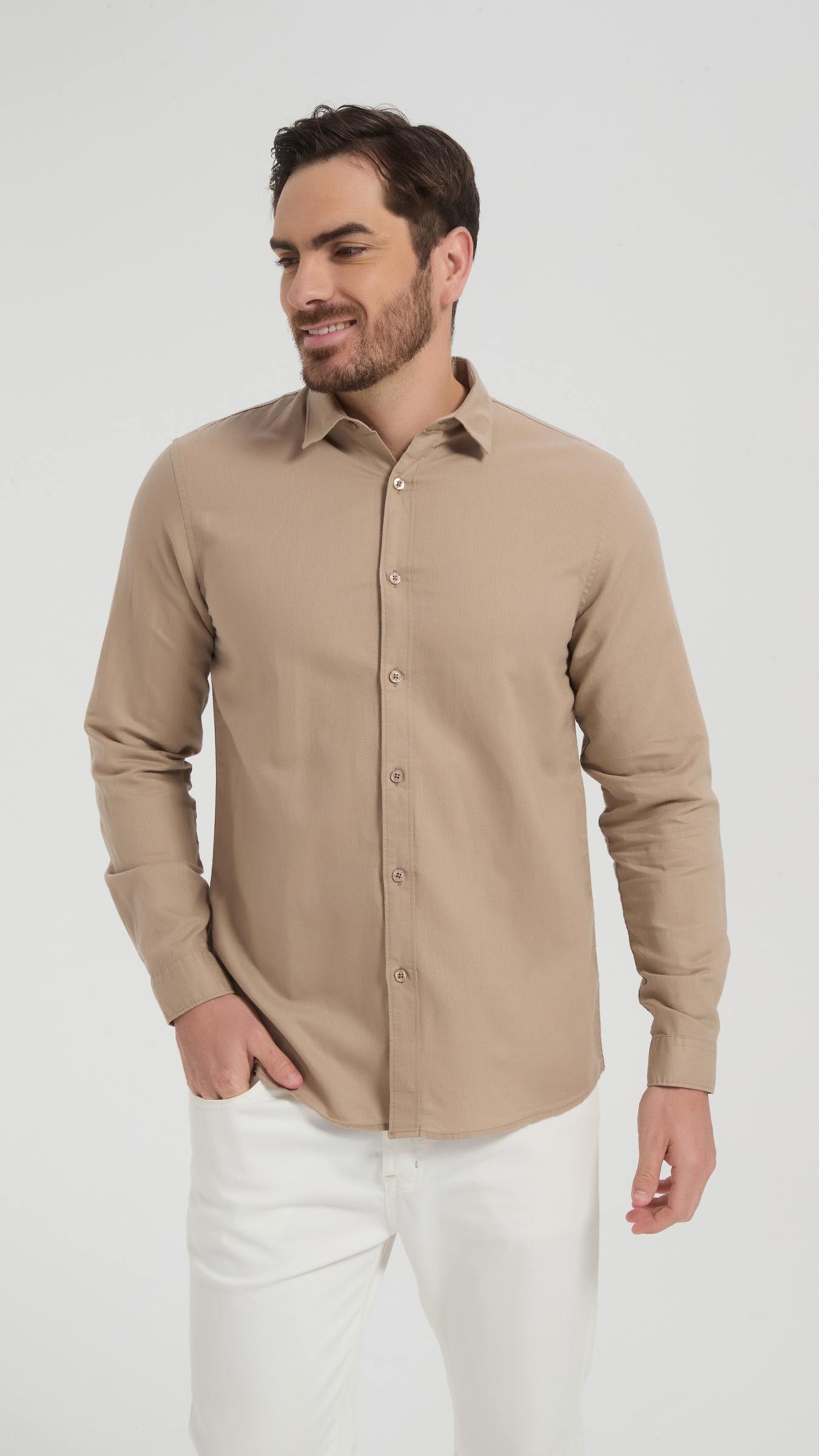 Grossista Yves Enzo Paris - Camicia Leo in Puro Lino - Talpa