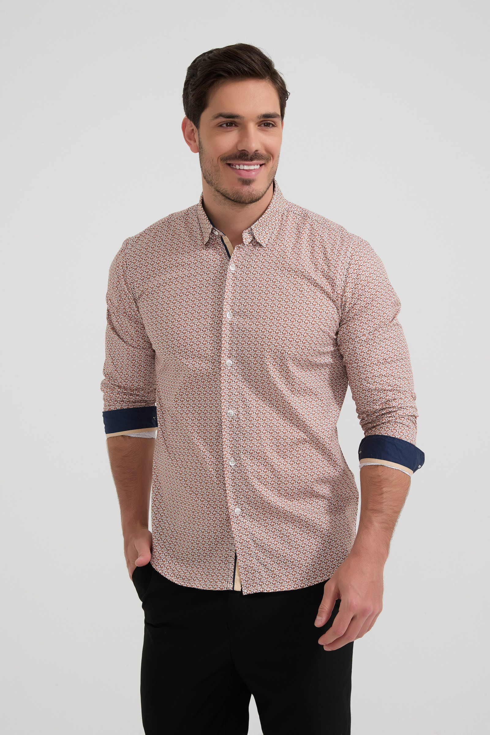 Grossista Yves Enzo Paris - Camicia collezione PREMIUM in cotone elasticizzato