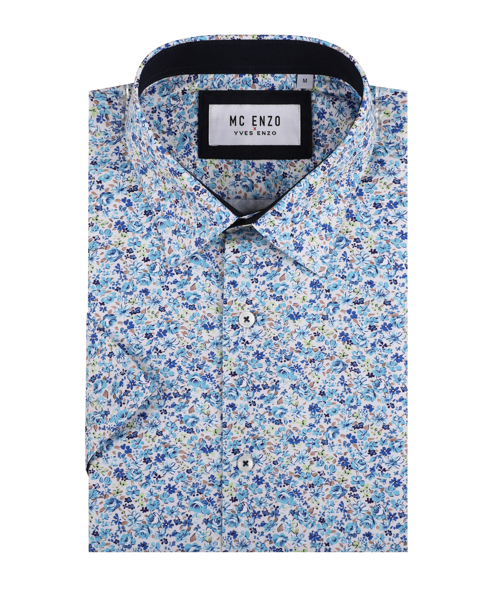 Grossista Yves Enzo Paris - Camicia a maniche corte a taglio dritto con motivi