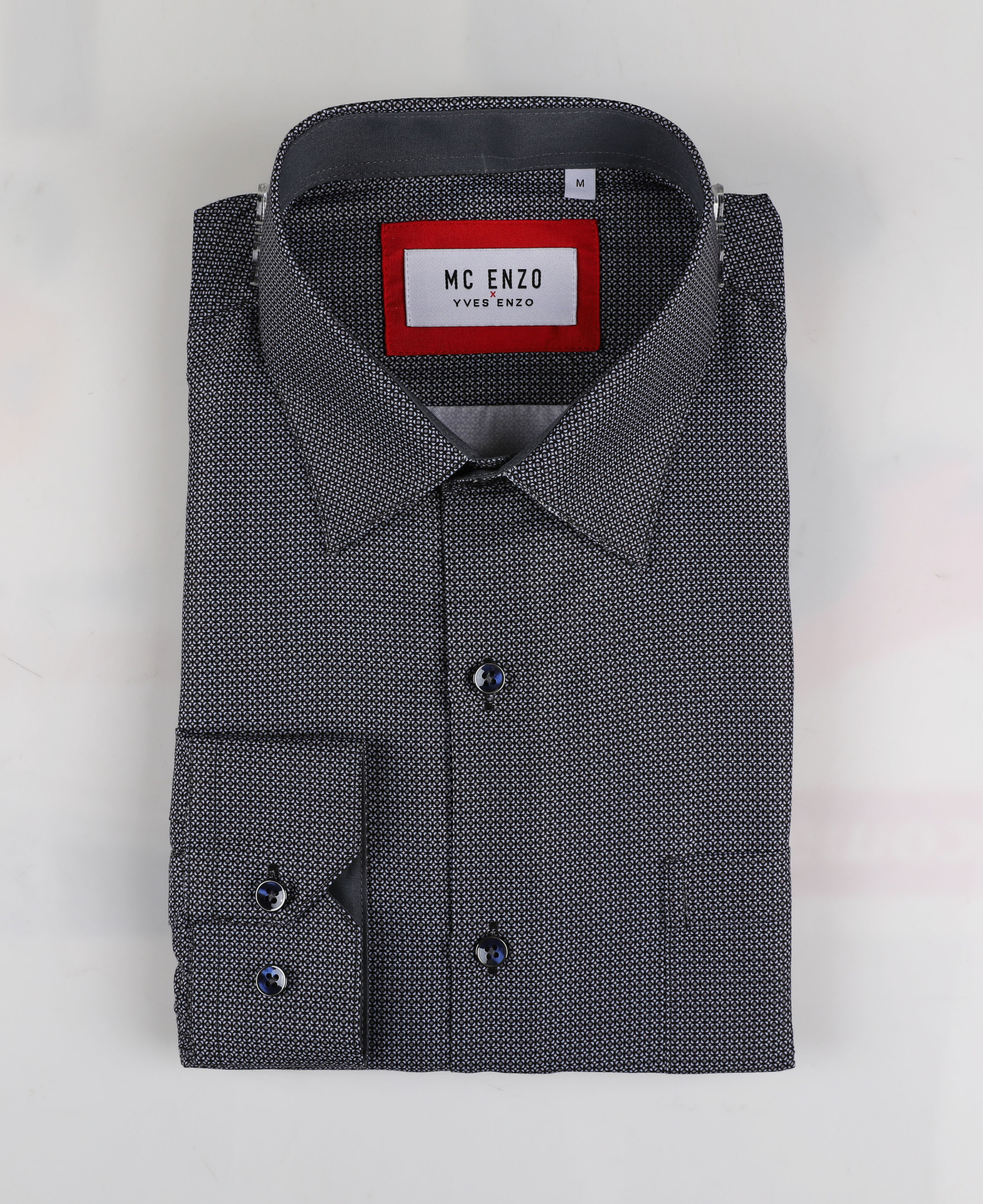 Grossiste Yves Enzo Paris - Chemise coupe droite à motifs