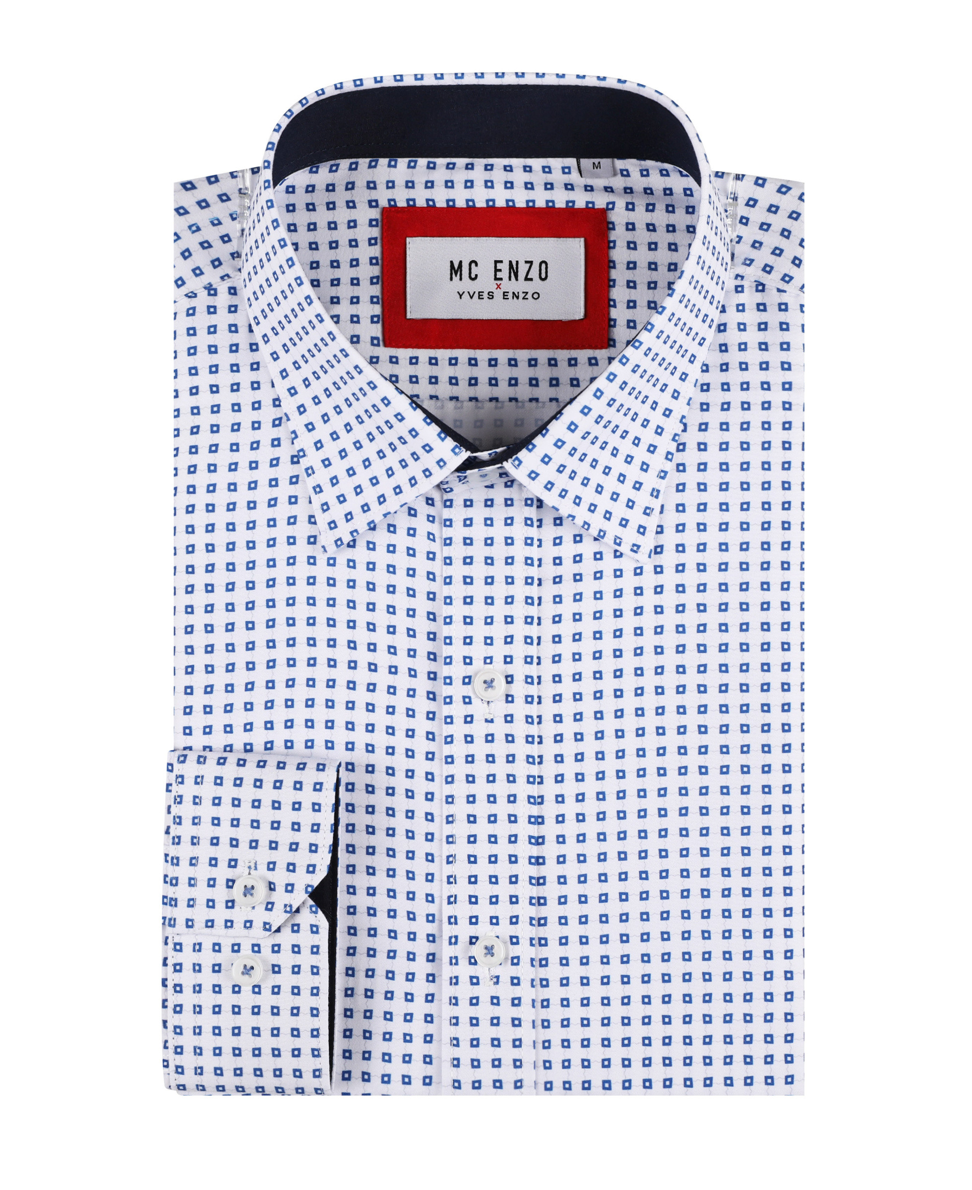 Wholesaler Yves Enzo Paris - Slim fit patterned shirt