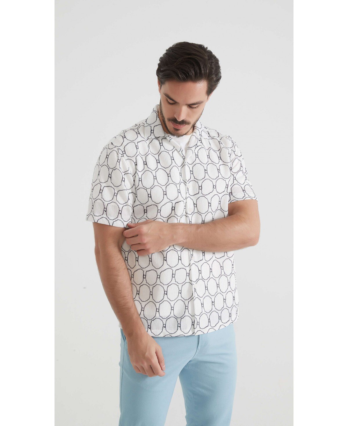 Mayorista Yves Enzo Paris - Camisa de crochet