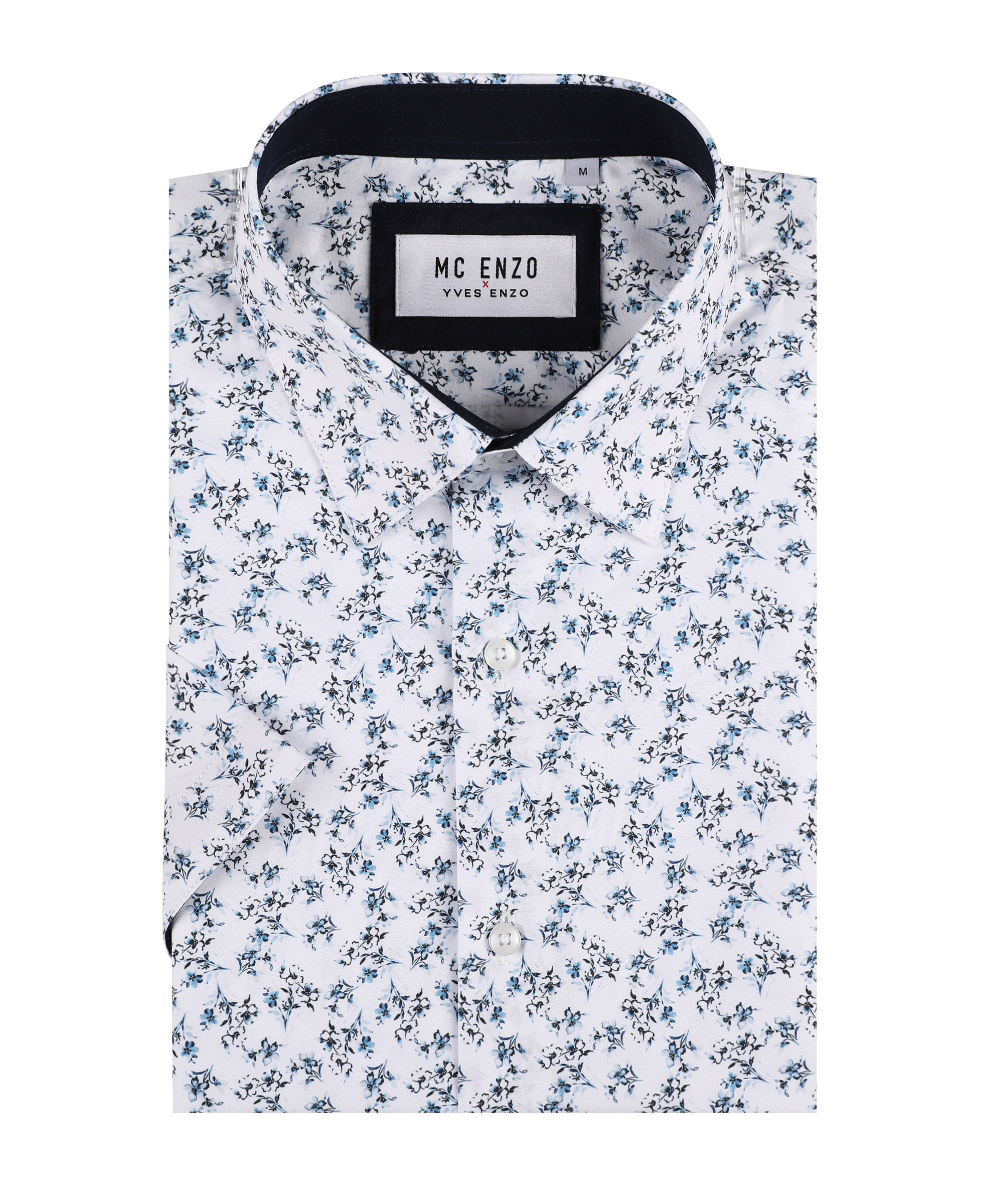 Wholesaler Yves Enzo Paris - Comfort fit patterned short-sleeve shirt