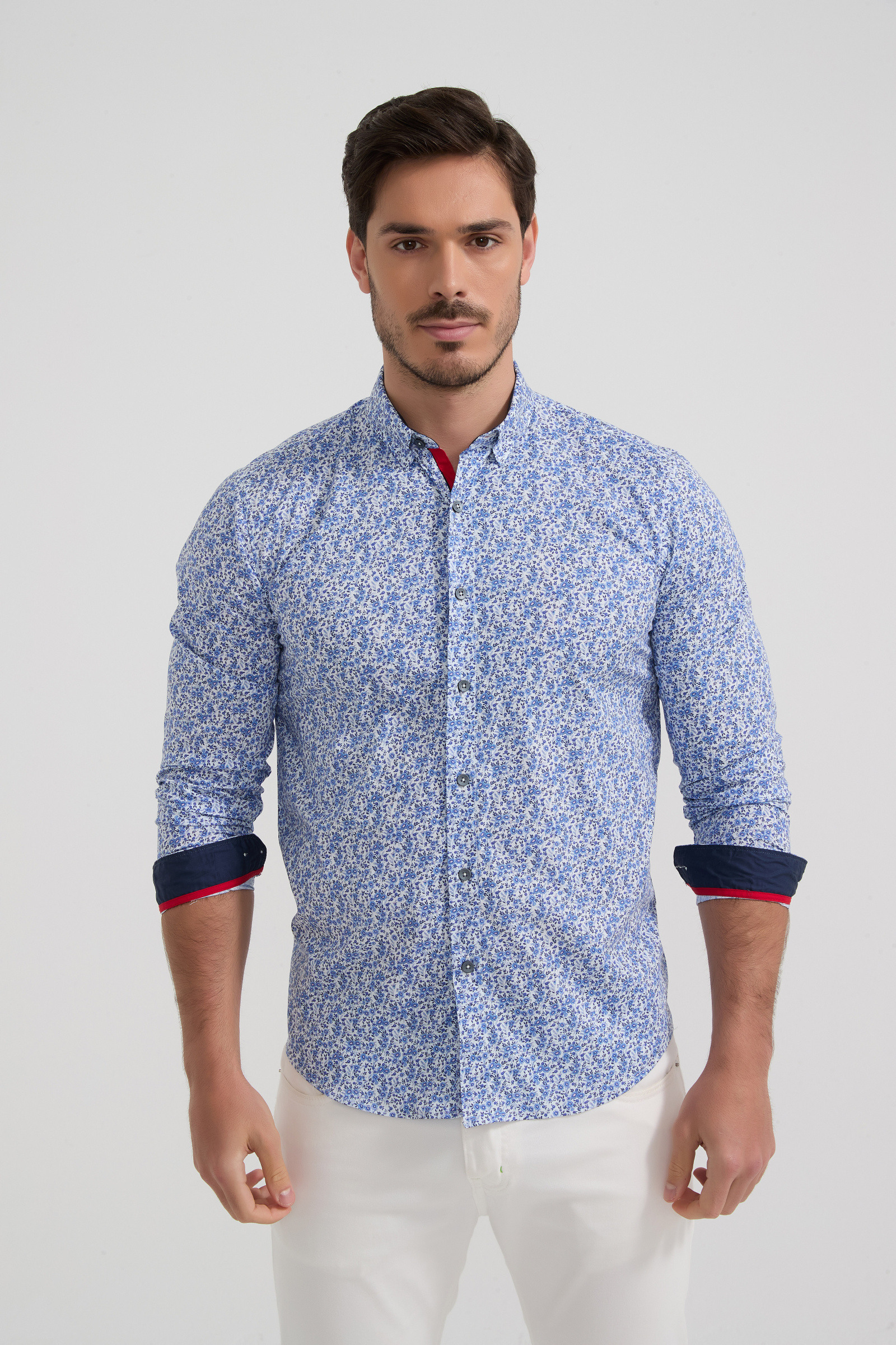 Grossista Yves Enzo Paris - Camicia della collezione PREMIUM in cotone elasticizzato