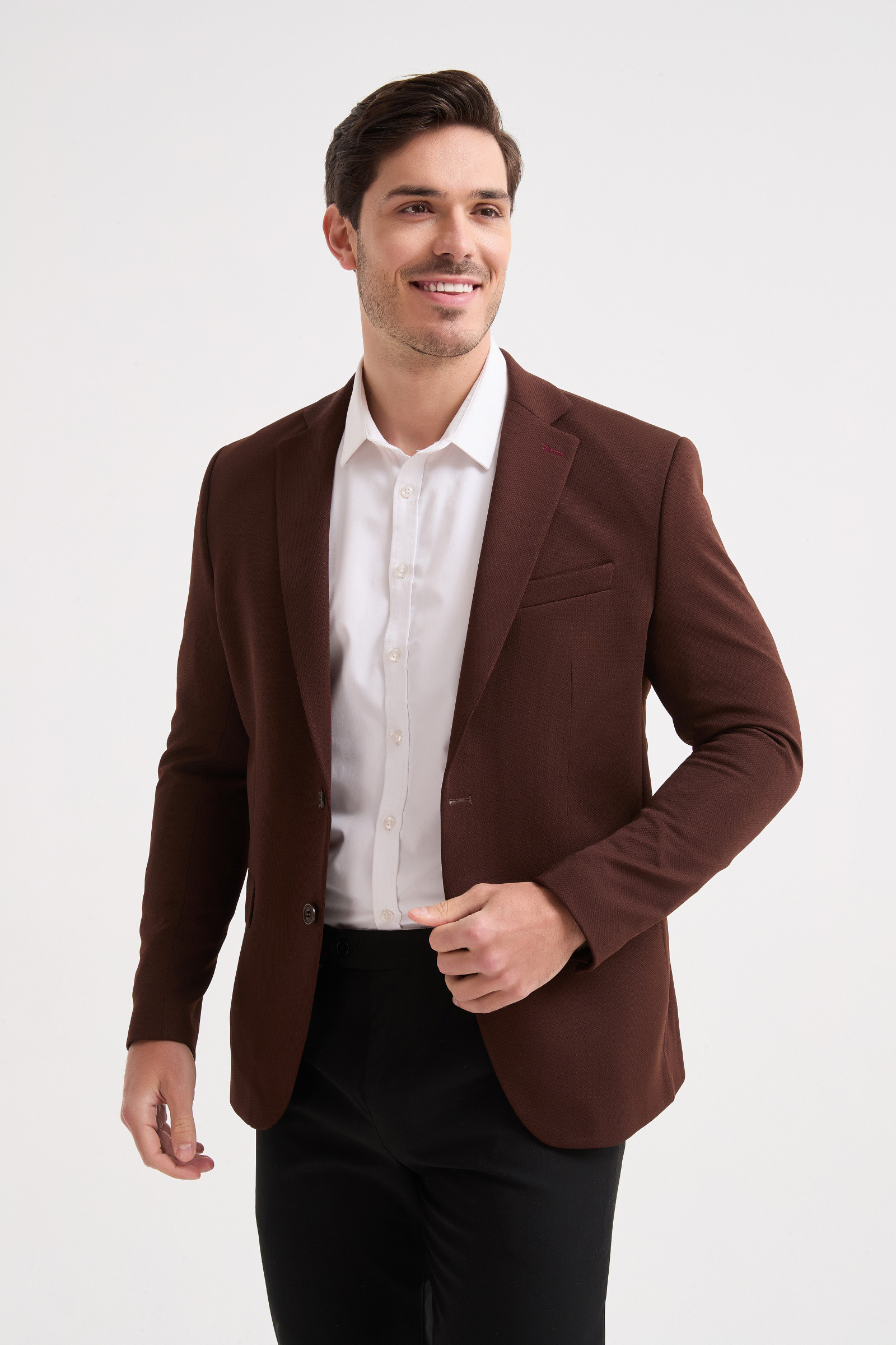 Großhändler Yves Enzo Paris - Blazer aus Piqué-Stoff